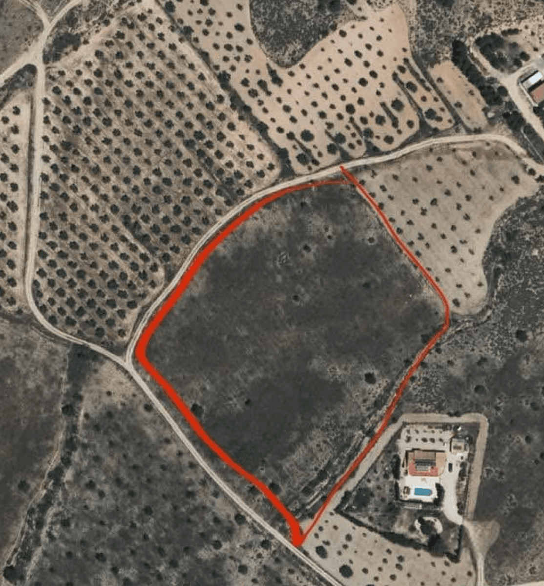 Large Plot for sale in Sax, Alicante, Costa Blanca. Size 16200 sqm, water present, no electricity at the moment.
