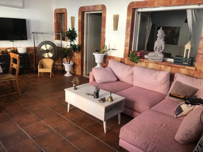 Gorgeous reformed townhouse in Los Montesinos which has been completely rebuilt and had all the rooms redistributed to allow for all the rooms to be much larger than usual, plus a fabulous front porch which is enclosed.  

Coming in the front gate, there is a large covered terrace which is almost like a second living room, and which leads to the front door of the house. On the ground floor of the property we have a very spacious living room, bathroom, bedroom (currently used as a gym) , separate kitchen with dining area and enclosed pantry. The pantry is quite a large room and actually doubles as a laundry room too! The first floor of the property has two extra large bedrooms, and family bathroom. One of the bedrooms has twin beds, triple built in wardrobes, and a large separate studying area. The master suite comprises of bedroom, walk in dressing room, and terrace, which has stairs that lead up to the solarium. Everything about this property is bespoke, from the furnishings, to the decoration, to the finish on the reform.  You can see by flicking through the photos how amazing this house is!