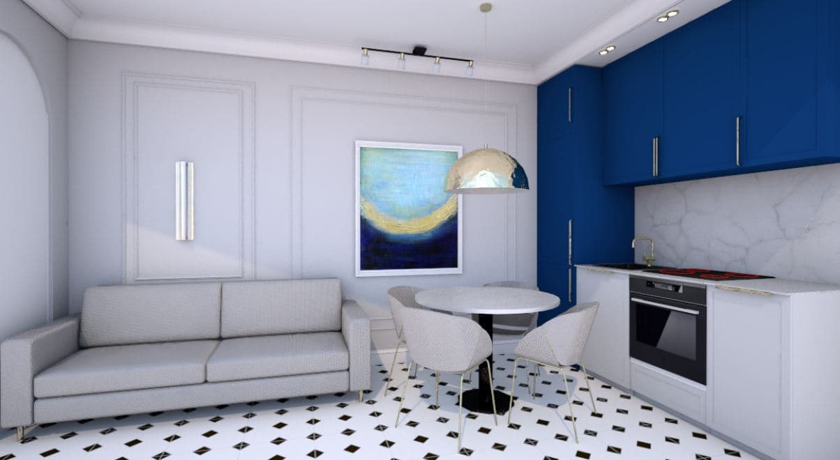 Modern apartment in the center of Torrevieja with designer renovation. Studio apartment of 30 m² is sold fully furnished and equipped with household appliances. Walking distance to the central beach and promenade; 600 m to the hospital, schools, and restaurants; Convenient transport links for tenants.The apartment has undergone a complete renovation. Underfloor heating throughout the apartment; Fully equipped bathrooms; Air conditioning; Electronic locks and video surveillance; Elevator with street access.Online reservation is available, as well as mortgage financing from the bank at 4–6% per annum.