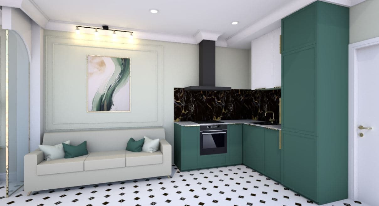 Modern studio apartment with designer renovation in Torrevieja. The 35 m² apartment is sold fully furnished and equipped with household appliances, and has its own terrace. Walking distance to the central beach and promenade; 600 m to the hospital, schools, and restaurants; Excellent transport connections.The apartment has undergone a full renovation. Underfloor heating throughout the apartment; Bathrooms fully equipped with everything you need; Air conditioning; Electronic locks and video surveillance; Elevator with street access.Online reservation is available, as well as mortgage financing from the bank at 4–6% per annum.