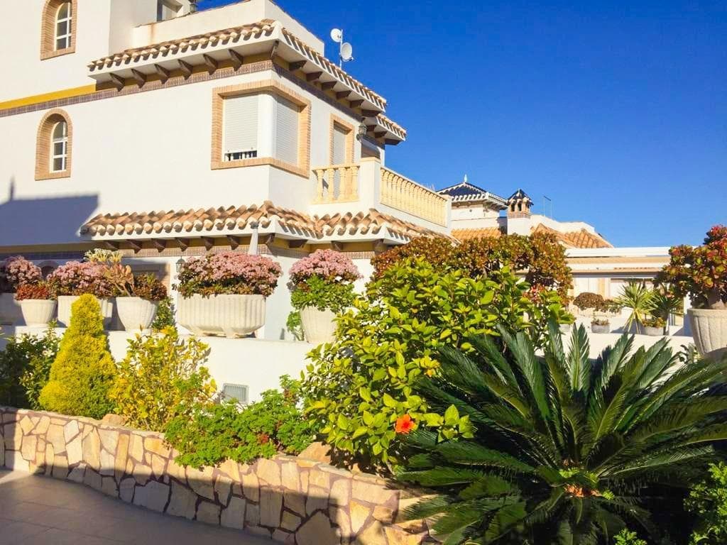 Introducing this stunning detached villa in La Mata—one of the most sought-after areas on the Costa Blanca.**  Located just 600 meters from La Mata beach, it boasts beautiful open views of the Mediterranean Sea. The property offers 97 m² of built area, distributed over two floors plus a sunny solarium on the third level. It features a spacious, fully furnished living room; an independent kitchen, fully equipped with appliances; three bedrooms; two bathrooms; and a bright terrace that floods the interior with natural light. Outside, a well-maintained 200 m² garden provides the perfect setting for outdoor relaxation. Thanks to its southern orientation, the villa enjoys excellent natural light throughout the day. The home is sold fully furnished—ready to move in immediately. What makes this villa unique? Its standout feature is an 80 m² basement, ideal for conversion into additional habitable space. In addition, it includes a private enclosed garage of approximately 60 m² located within the same basement. But what truly sets it apart is its surroundings: nestled among green areas that create a peaceful, natural atmosphere, all while offering breathtaking sea views. Situated in a quiet residential community, the villa benefits from a strategic location—within easy walking distance of supermarkets, schools, shops, banks, and restaurants. Everything you need is right at your doorstep, offering an exceptional quality of life in one of the Costa Blanca’s most desirable locations. Don’t wait—come see it for yourself!