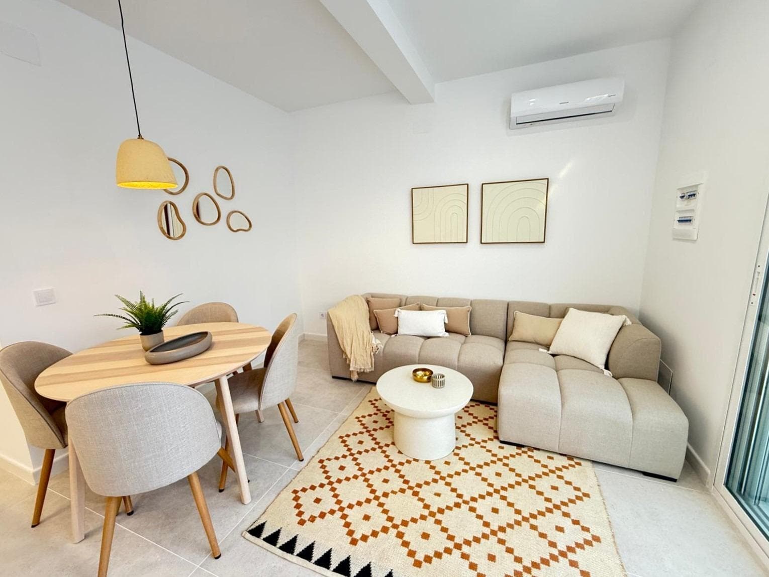 Refurbished 2-bedroom chalet with terrace and solarium in El Chaparral This fully renovated two-bedroom villa offers the perfect combination of comfort, design and functionality. The property has been completely refurbished, including a brand new façade, giving it a modern and well-kept appearance from the outset. Inside, the kitchen stands out, equipped with appliances and integrated into the space in a practical and elegant way, ideal for everyday use. The property also has a pleasant terrace, a private patio and a solarium, perfect spaces for enjoying the Mediterranean climate, relaxing or sharing moments outdoors. A home ready to move into, ideal as a primary residence, second home or investment. LOCATION: El Chaparral is a quiet, established neighbourhood in Torrevieja, ideal for those seeking quality of life in a well-connected residential area. It offers a relaxed, family atmosphere, away from the hustle and bustle of the centre but with all amenities within easy reach. The area has supermarkets, restaurants, green spaces and public transport stops, making everyday life easier without the need for long journeys. Its proximity to the Torrevieja salt flats provides a unique natural environment, perfect for walking, outdoor sports and enjoying nature. In addition, El Chaparral is just a few minutes' drive from the beaches, the centre of Torrevieja and renowned golf courses, making it a very attractive location for both permanent residence and second homes or investment.  DISTANCE TO THE SEA: 3000m COMUNITY: - IBI: 83 €. Should you have any question do not hesitate to contact us!