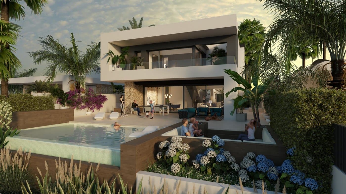 NEW BUILD LUXURY FIRST LINE VILLA IN ALGORFA GOLF COURSE&#13;&#13; New Build first line golf villa in La Finca Golf resort. &#13;&#13; Luxury villa build over 2 floors with 3 bedrooms, 3 bathrooms, main suite with walk-in closet, floor heating (whole property), private garden with infinity swimming pool and chill area, home automation system, home automation system, underground garage.&#13;&#13; La Finca Golf resort located in the municipality of Algorfa, in the Vega Baja of the Segura river, this small town has traditionally been dedicated to agriculture, mainly to the cultivation of artichokes and citrus fruits. &#13;&#13; Algorfa has an infrastructure of high quality services that allows you to live comfortably. &#13;&#13; Close the wonderful beaches of Guardamar and Torrevieja where you can enjoy its warm waters and sunbathe for more than three hundred days a year. &#13;&#13; In addition, in these tourist towns you will find shopping centers, restaurants and entertainment venues.&#13;&#13; Alicante airport is 40 minutes drive away &amp; Murcia airport is 55 minutes drive away.&#13;