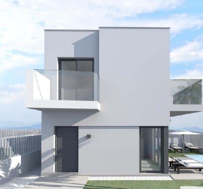 NEW BUILD VILLAS IN ROJALES&#13;&#13; New Build residential of villas and townhouses in Rojales.&#13;&#13; Beautiful villa build over 2 floors with 3 bedrooms, 2 bathrooms, open plan kitchen with lounge area and big terrace. &#13;&#13; Villas build on independent plots where you have garden with parking and space for a private pool. &#13; Private pool is an options at an extra cost.&#13;&#13; There a 3 golf courses nearby and the blue flag beaches are just a short 10 minute drive away.&#13;&#13; Rojales it is a lovely village with all services such as supermarkets, pharmacies, banks, restaurants and natural park located very close to the villas. &#13;&#13; There are several golf courses close by as well as water parks in nearby Rojales and Torrevieja.&#13;&#13; Alicante &amp; Murcia airports are 45 minutes drive away.&#13;