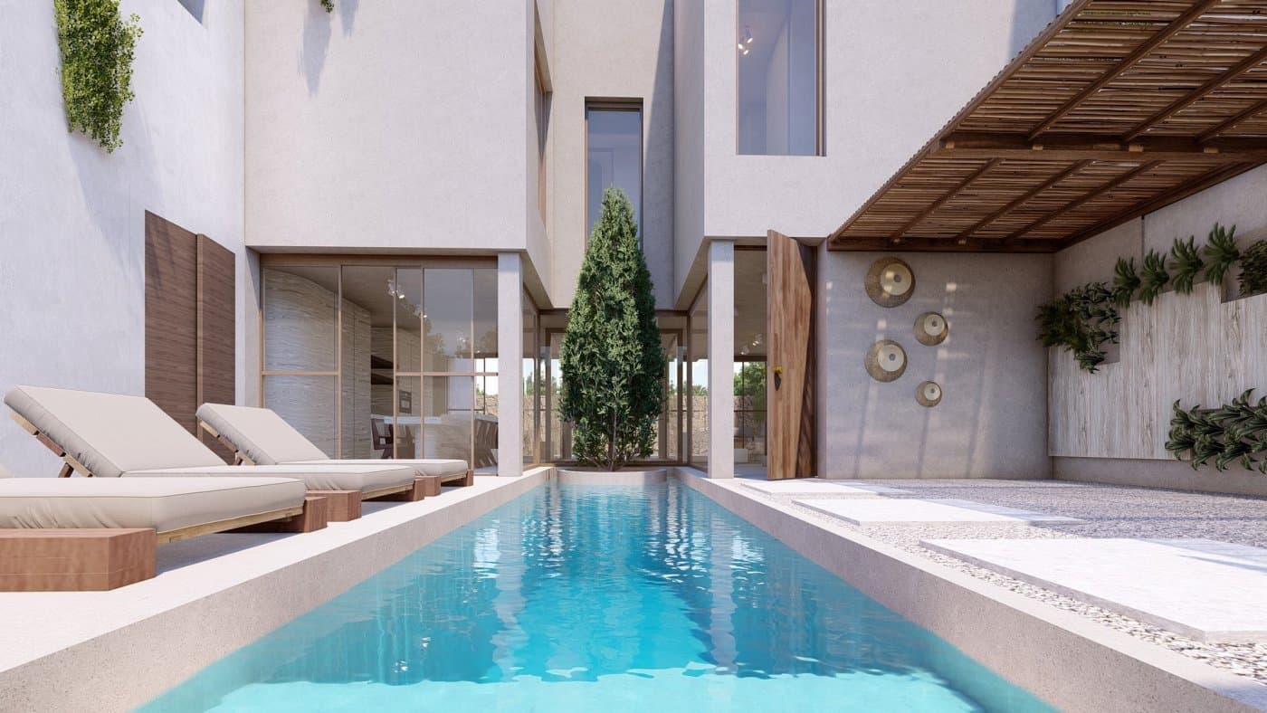 NEW BUILD CORNER TOWNHOUSES IN FORMENTERA DEL SEGURA&#13;&#13; New Build unique residential of townhouses with a living area of 157m2, have an "Ibiza" style look, with soft and warm earth colours it immediately feels like an oasis of peace.&#13;&#13; Townhouses have 3 bedrooms and 2 bathrooms, open plan kitchen with living area, swimming pool of 18 meters built between terrace and parking space, private solarium with views over the beautiful countryside and valley of Formentera Del Segura.&#13;&#13; The living room and kitchen area are made of glass, which ensures that the maximum amount of light enters the house. &#13;&#13; Popular village of Formentera Del Segura juts a short drive from the villages of Benijofar and Rojales, and only a 10 minute drive to the golden sandy beaches of Guardamar Del Segura. &#13;&#13; This Traditional Spanish town within easy walking distance of all its amenities, with everything you could need. &#13;&#13; Complex located 30 minutes from Alicante airport and 1 hour Murcia - Corvera airport.&#13;