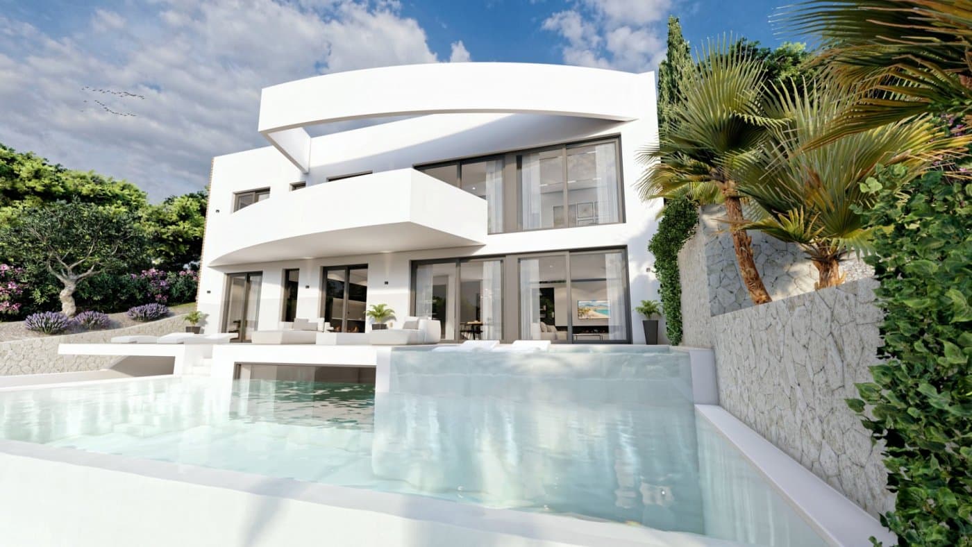 NEW BUILD LUXURY VILLA IN ALTEA &#13;&#13; Beautiful New build detached villa located in the prestigious urbanization of Altea .&#13;&#13; Fantastic villa distributed over three floors and has 4 spacious bedrooms and 5 bathrooms.&#13;&#13; On the ground floor, you find a large living room with sitting and dining areas, with a large bedroom with en suite bathroom, an open kitchen, terrace at the back of the property and a large pool deck at the front with infinity pool.&#13;&#13; On the 1st floor, you will find one spacious bedroom, 2 bedrooms with en-suite bathrooms with beautiful views of the sea and surrounding area. Bedrooms have large windows which allow a lot of natural light to come in.&#13;&#13; If you take a stairs or elevator, you can reach spacious solarium with amazing panoramic mountains and sea views and of the Altea .&#13;&#13; Altea is located 50km from Alicante, 10km from Benidorm and 130km from Valencia. The area is very well connected to highway N332 and AP7, which leads you to the airport of Alicante in aprox. 35 mins.&#13;