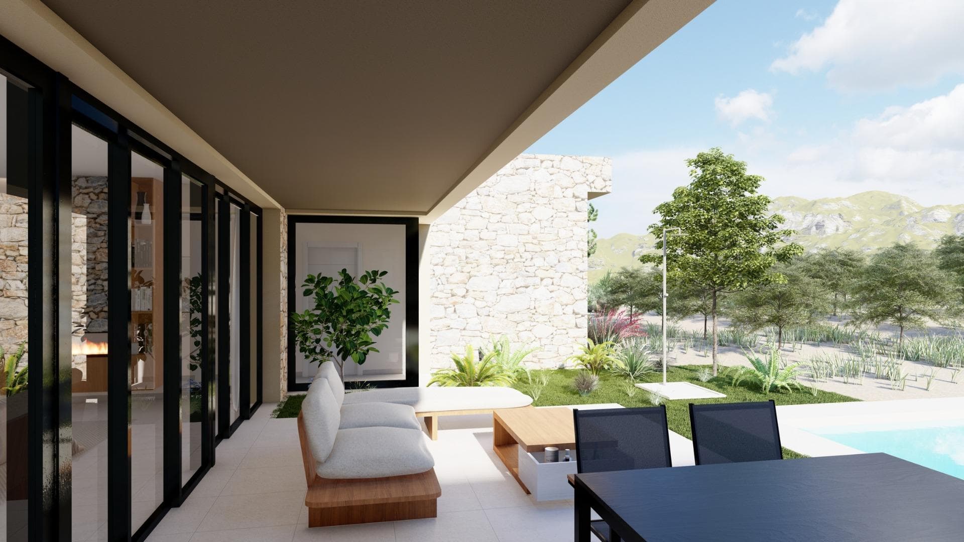 NEW BUILD VILLA IN YECLA, MURCIA&#13;&#13; New Build exclusive luxury villa located within a beautiful vineyard in Yecla, Murcia. &#13;&#13; The project offers modern farmhouse-style villas built on plots of 20,000 m2, with olive trees and a vineyard with a production of up to 10,000 kg of grapes, which makes it possible to produce your own wine. &#13;&#13; Different distribution models are offered, although it is also possible to make a totally personalized design. The standard models present a spacious house on one floor with 6 bedrooms, 5 bathrooms, open spaces full of life, where the "interior" and the "exterior" merge perfectly and natural light dominates. &#13;&#13; The day area has an open design, combining kitchen, dining room and living room in a large space with large windows that give access to the outdoor area with large terraces, the garden and the private pool. &#13;&#13; The interior patio in the centre of the house represents the perfect integration of the architecture with the natural environment.&#13; The entire house includes high quality materials in the style of a traditional Spanish farmhouse with a modern touch; highlighting a high thermal and acoustic insulation and energy efficiency A, noble and natural materials, such as wood and natural stone, in combination with stucco, concrete and glass for a perfect integration in the natural environment. &#13;&#13; In addition, it includes 2 parking spaces, a swimming pool and a customizable garden according to m2 and type of harvest.&#13;&#13; A house that adapts to everyone and is highly sustainable in terms of water use, energy consumption (solar panels) and thermal insulation, among other things.&#13;&#13; A unique location with a lot of privacy that allows you to be in direct contact with nature and enjoy a healthy and eco-sustainable lifestyle, but only 15 minutes by car from the centre of Yecla. &#13; One of the most important cities in the province of Murcia, which has all the necessary services for day to day life, as well as a wide cultural and gastronomic offer. It is the ideal environment for hikers, mountain bikers and other outdoor enthusiasts. The area is very well connected by road, being able to reach Murcia and Alicante in just over 1 hour.&#13;&#13; Yecla, one of the most exceptional destinations of the Region, is situated in the far North, or better said, in the far Northeast. This is a land of mountains, good wine, history, culture and legends. It is no wonder that Spanish writers such as Azorín or Pío Baroja were fascinated after getting to know it.&#13;