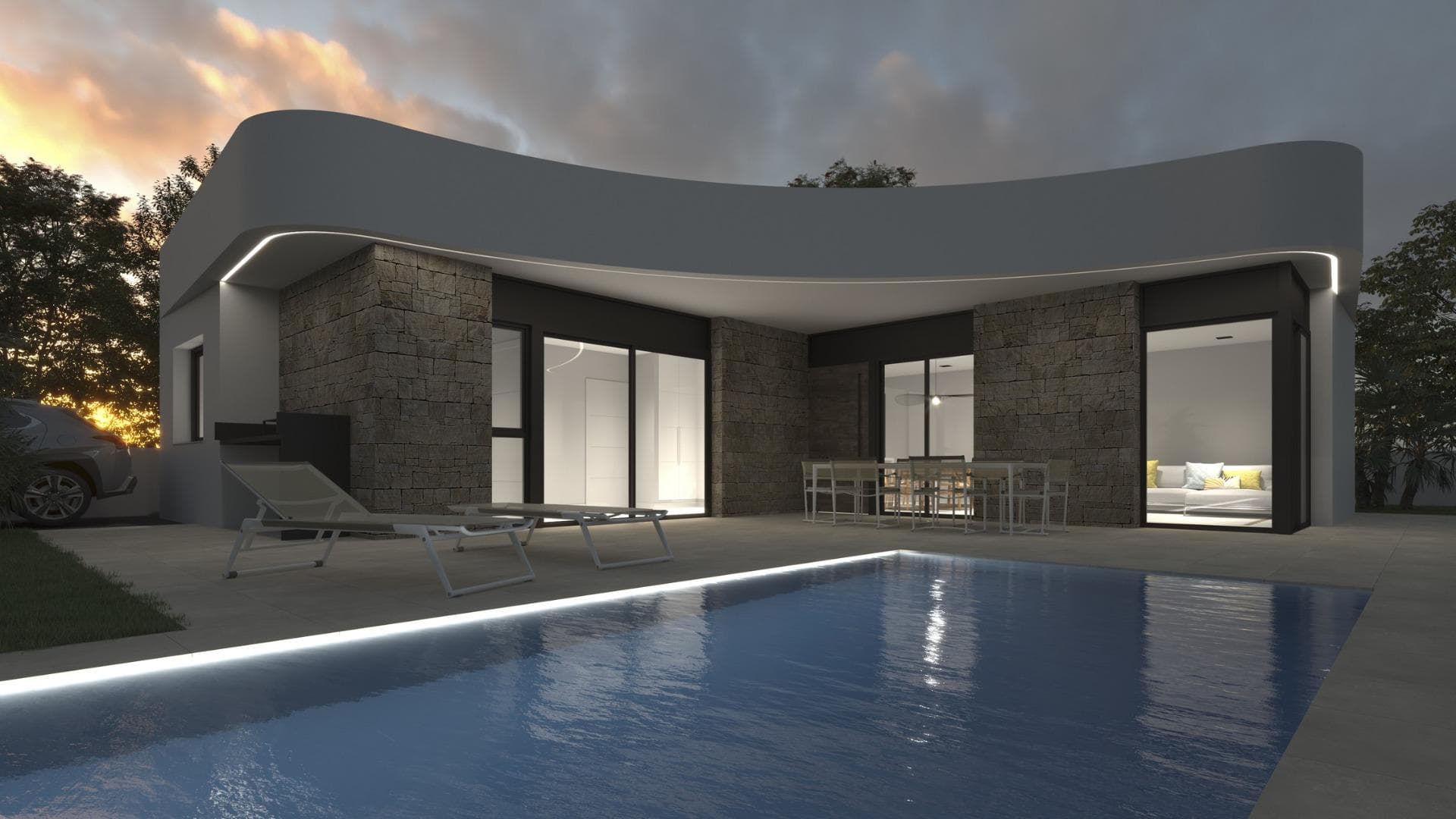 NEW BUILD VILLAS IN LOS MONTESINOS&#13;&#13;New construction project located in La Herrada (Los Montesinos), in a privileged location close to the best beaches of Guardamar and with all the amenities offered by a large municipality such as Los Montesinos. &#13;&#13;This project has 32 villas, some semi-detached on 2 floors and others independent on a single floor, which are delivered with the best equipment, including solarium, bath screens, garden finished with artificial grass of the best quality, decorative gardening elements, and pre-installation for solar panels, electrical socket and door motor for vehicles.&#13;&#13;Villa has 3 bedrooms, 3 bathrooms, open plan kitchen with lounge, fitted wardrobes, terrace.&#13;&#13;The typical village of Los Montesinos is strategically located 10 minutes drive from the beaches and leisure of Torrevieja (with all the services of a big city: theatre, 2 hospitals, international schools, etc.), several golf courses and with easy access to the A7 motorway to reach Alicante airport in 20 minutes.&#13;&#13;In the urbanization there are supermarkets and bars for the daily service, being a rural and quiet environment.&#13;&#13;The climate of this area guarantees 300 days of sunshine a year with an average temperature of 20ºC, which together with the rich gastronomy and the cultural and sporting offer of its surroundings, make this area an ideal place to establish a second holiday home or a quiet place to live permanently.&#13;