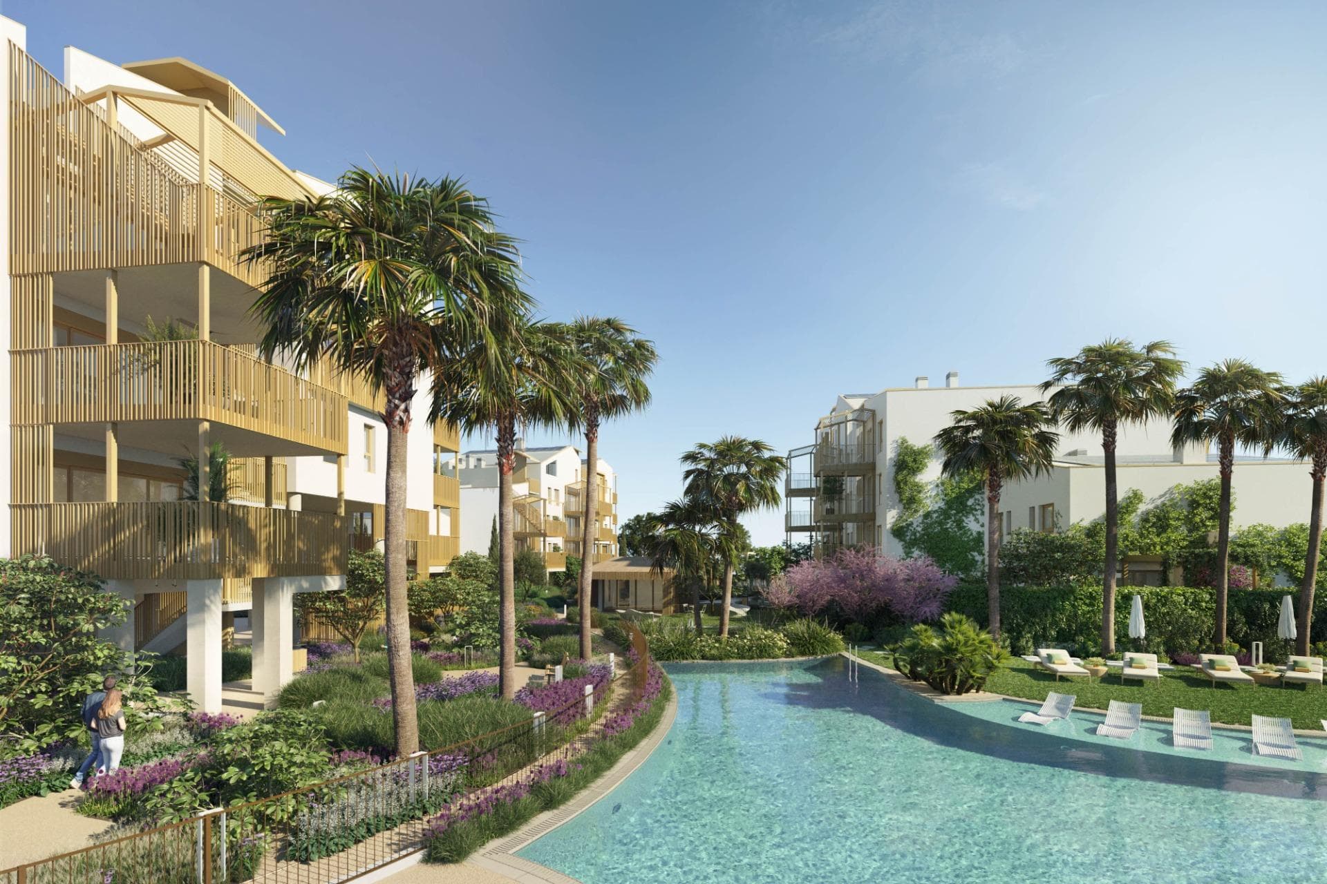 NEW BUILD RESIDENTIAL IN EL VERGEL&#13;&#13;New Build residential complex of 1, 2 and 3 bedrooms apartments and penthouses in El Vergel designed as compact structures a response to the architects and designers constant pursuit of efficiency in the development. These decisions, spread throughout the various key points of the residential area, ensure that your home stays at the right temperature both in winter and summer.&#13;&#13;The main feature of the properties will be their large terraces. With regular proportions, they are the ideal spaces for outdoor living. The integration of the living room with these spacious terraces will unite your home as a livable volume where the interior merges with the exterior.&#13;&#13;Moreover, the construction in the area is planned to have minimal impact. The careful selection of construction materials has allowed you to enjoy the extraordinary views offered by the natural environment of residential complex permanently.&#13;&#13;Properties organized around a living room open to a terrace-bedroom. Live inside and outside the house.&#13;&#13;The common areas of this complex embody a deeply natural spirit. As you walk through different areas, you’ll find ideal spaces for strolling, engaging in sports activities, and, above all, using bicycles.&#13;&#13;Gather with your partner, family, or friends at the social clubs; enjoy open squares protected from the sun and unwind in cool spots where vegetation thrives and air constantly circulates.&#13;&#13;What else? Take note: ample and numerous swimming pools scattered throughout the residential area, sensory gardens, spaces for yoga practice, self-consumption vegetable gardens, bicycle workshops, and pet washing zones.&#13;&#13;Always seeking the utmost respect for nature, the project is conceived with brilliant sustainable strategies: rainwater collection, channeling, and reuse systems that will give life to a lush sustainable ecosystem; refreshing gardens with native species that require minimal maintenance; large surfaces of photovoltaic panels for self-consumption energy generation; even multiple charging stations for electric mobile vehicles.&#13;&#13;Luxury is having everything you need while respecting the surrounding ecosystem.​&#13;&#13;All residents of this complex will have access to the Beach Club on the beachfront. Space, where they can organize their own events, have a charging point and parking for electric bikes, store nautical equipment, lockers, and take a shower or dip in the pool after enjoying the sea.&#13;A gateway to the sea on the shores of La Almadraba beach in Denia.&#13;&#13;Just a few meters from La Almadraba beach in El Verger and a few kilometers from Denia, a project is born that defies convention. Its intention is nothing less than making the impossible a reality: a residential development that aspires to become a sustainable, healthy, and respectful community.&#13;