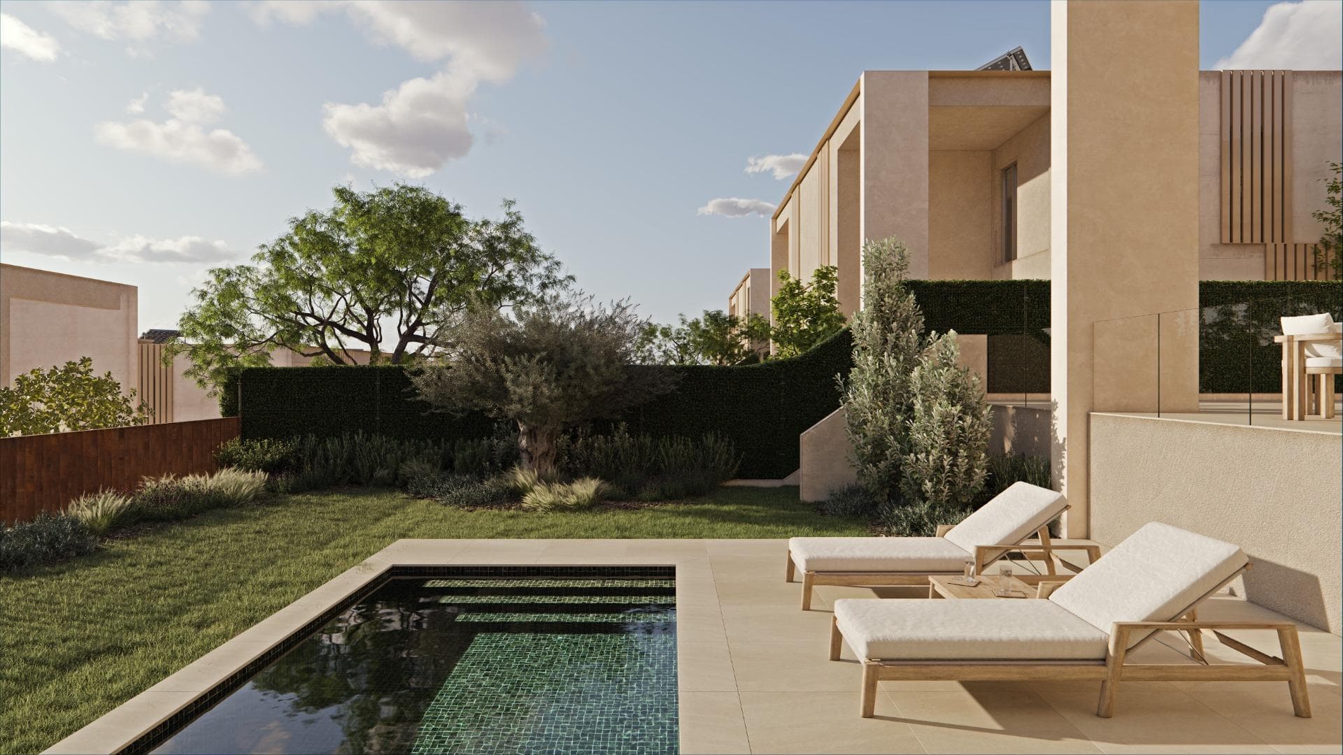 NEW BUILD SEMI-DETACHED VILLAS IN GODELLA, VALENCIA

New Build residential of 36 semi-detached villas with 4 and 5 bedrooms, with large private gardens, basement with cellar, storage room and 2 parking spaces.
An options for a private pool at an extra cost. 

 The sector where the developments are located is perfectly communicated, close to roads that connect your new home to Valencia in a few minutes, with quick access to the A-7 motorway and very close to the metro/tram station and city buses.

Only 8 km from the centre of Valencia and the airport, with tram and bus stops, nearby shopping centres, several international schools and the Burjassot university campus within walking distance, and at the same time, away from the hustle and bustle of the city centre, make this enclave an ideal place to establish your residence close to the city of Valencia.