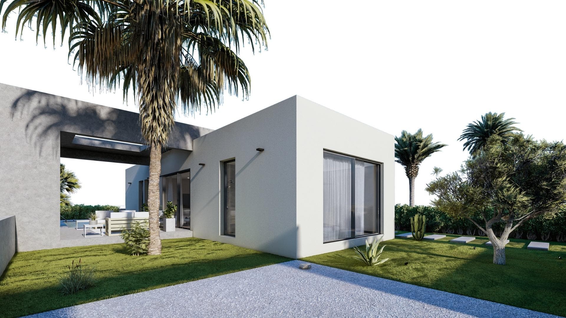 NEW BUILD SEMI-DETACHED VILLAS IN ALTAONA GOLF RESORT, MURCIA&#13;&#13;New Build an extraordinary development of semi-detached villas nestled within the beautiful Altaona Resort in Murcia. This exclusive enclave provides an ideal setting for experiencing the seamless fusion of luxury living and the tranquil Mediterranean lifestyle.&#13;Feel how the landscape enters the home through the large &#13;windows. The garden acquires a great presence and forms &#13;part of the very essence of the villa. Inside they are spacious and light, designed to let the Mediterranean light flood through their rooms.&#13;&#13;New Build semi-detached villas with open plan kitchen, 3 bedrooms, 3 bathrooms, terrace, private garden with pool and parking space.&#13;&#13;Features:&#13;• The properties have Energy Certificate Rating A.&#13;• Ducted air conditioning installation with heat pump. Throughout the house except for bathrooms.&#13;• Electric underfloor heating in the living room and bathrooms with individual thermostat per zone.&#13;• Air renewal system in the kitchen, bathrooms, laundry room, and guest toilet.&#13;• Kitchen Includes extractor hood and electric induction hob with 3 cooking points.&#13;• Includes LED lighting in the living room, hallway, and exterior. The rest of the rooms are prepared for the future owner to install their lighting.&#13;• USB sockets in all bedrooms.&#13;• Electronic intercom for access from the exterior to the interior path. Doorbell at the property entrance.&#13;• Home automation system with two smart switches.&#13;• Private landscaped garden with drip irrigation system and the pool.&#13;• Exterior fencing of the urbanisation.&#13;• Vehicle access gates to the urbanisation: Metal sliding gate with remote opening system.&#13;&#13;Residential located in Altaona Golf just 15 minutes by car from the centre of Murcia capital and 20 minutes from the beaches you can enjoy the tranquillity and security offered by the Golf Course that has 18 holes and the comfort to live close to all services.&#13;Murcias airport Corvera only 15 minutes drive away.&#13;
