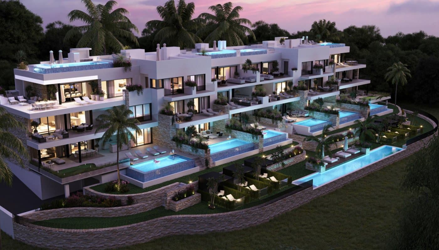 NEW BUILD RESIDENTIAL IN LAS COLINAS GOLF&#13;&#13; New Build development of luxury apartments on Las Colinas Golf &amp; Country Club. &#13; Beautiful 2 and 3 bedrooms apartments and penthouses. &#13;&#13; All ground floor apartments and penthouses have private swimming pools. &#13;&#13; 3 bedroom apartments have double parking in the basement and a build-in wine room.&#13;&#13; All bedrooms and the living room you have direct access to the south facing terrace. &#13;&#13; The open kitchen, dining area and living room benefits from the natural light from the big windows to the terraces overlooking the communal area and the green surroundings. &#13;&#13; Included in the apartment comes a parking space and private storage room in the basement. &#13;&#13; In the heart of the Costa Blanca South we find a leafy valley of 330 hectares between hills, very close to the sea and with a magnificent championship golf course that crosses it. This unique urban development is described as ecological due to the low intensity of housing it has built. &#13;&#13; The success of this ecological urban development project lies in a total integration of the buildings in the natural environment. If you are looking for a corner in Spain to disconnect and find that privacy, in Las Colinas Golf &amp; Country Club you will find the ideal place to escape. You will enjoy 200,000 square meters of beautiful Mediterranean landscapes and you will be able to make scenic walks through the lush indigenous, native flora and the extensive fields of orange and lemon groves.&#13;&#13; Complex located 40 minutes from Alicante airport and 1 hour Murcia - Corvera airport.&#13;