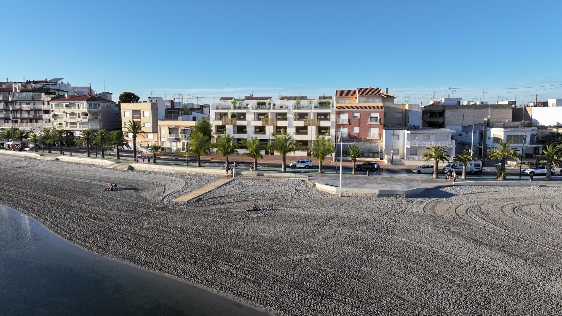 NEW BUILD FRONTLINE RESIDENTIAL IN SAN PEDRO DEL PINATAR&#13;&#13;Nestled along the captivating Mar Menor, Lo Pagan is a town in Murcia that unveils a seamless blend of natural beauty and cultural richness, offering a perfect escape for those seeking a tranquil oasis. &#13;Conveniently accessible, with just a 57-minute ride from Alicante Airport, Lo Pagan beckons you to unwind, explore, and create cherished memories in this idyllic Spanish coastal town. &#13;&#13;Indulge in the epitome of refined living with our meticulously crafted New Build residence offering 1, 2, and 3-bedrooms penthouses and apartments. Impeccably designed, the 21 units are gracefully distributed across 3-level blocks.&#13;The living space in each unit designed to embrace natural light and create bright, spacious, and modern living areas that seamlessly blend with the coastal surroundings. Explore a variety of residences, available in three different models and sizes.&#13;&#13;Residential invites you to experience a lifestyle of unparalleled luxury with an array of exquisite amenities: &#13;Immerse yourself in the refreshing waters of the communal swimming pool.&#13;Enjoy the convenience and security of underground parking.&#13;Elevate your leisure time on the shared rooftop terrace. &#13;Some of the propertie has private terraces.&#13;&#13;Six penthouses on the 2nd floor have a unique feature-direct access to their private solarium through their terraces.&#13;Also includes a storage place for added convenience. Additionally, residents have the option to enhance their outdoor experience by adding a summer kitchen to their private solarium.&#13;Each home coming is designed to make you feel like you're stepping into a perpetual vacation, a sanctuary where tranquillity meets sophistication.&#13;Some properties have a front sea view, some of properties have a side view.&#13;&#13;San Pedro del Pinatar's privileged location on the Mar Menor and Mediterranean coastline it attracts those with an interest in sailing and watersports, providing marina mooring and sailing clubs, while the beaches and natural mud baths attract those seeking safe sun, sea and sand.&#13;&#13;San Pedro del Pinatar has an established community and offers an excellent range of activities, including covered swimming pool and sports facilities, as well as a year round programme of social activities by the pleasant winter weather. The benefits of the mud baths, typical of the region, or the calm waters of the Mar Menor, have favoured the growth of Lo Pagán, which currently has all kind of amenities. In addition, it has an excellent location, just 5 minutes from the Commercial Centre Dos Mares.&#13;&#13;Murcia/Corvera airport is 30 minutes away and Alicante airport is an hour drive away.&#13;&#13;&#13;