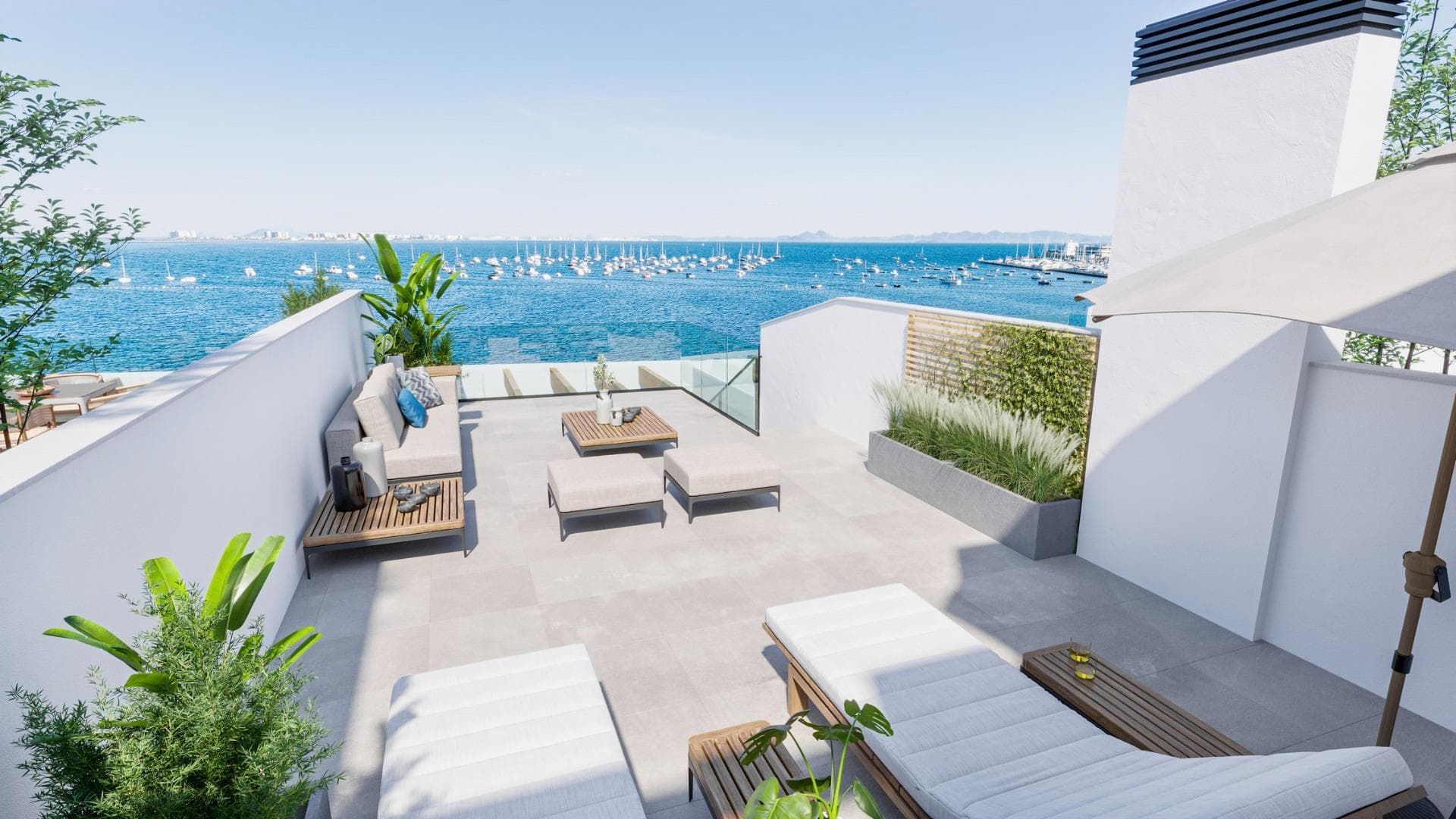 NEW BUILD FRONTLINE RESIDENTIAL IN SAN PEDRO DEL PINATAR&#13;&#13;Nestled along the captivating Mar Menor, Lo Pagan is a town in Murcia that unveils a seamless blend of natural beauty and cultural richness, offering a perfect escape for those seeking a tranquil oasis. &#13;Conveniently accessible, with just a 57-minute ride from Alicante Airport, Lo Pagan beckons you to unwind, explore, and create cherished memories in this idyllic Spanish coastal town. &#13;&#13;Indulge in the epitome of refined living with our meticulously crafted New Build residence offering 1, 2, and 3-bedrooms penthouses and apartments. Impeccably designed, the 21 units are gracefully distributed across 3-level blocks.&#13;The living space in each unit designed to embrace natural light and create bright, spacious, and modern living areas that seamlessly blend with the coastal surroundings. Explore a variety of residences, available in three different models and sizes.&#13;&#13;Residential invites you to experience a lifestyle of unparalleled luxury with an array of exquisite amenities: &#13;Immerse yourself in the refreshing waters of the communal swimming pool.&#13;Enjoy the convenience and security of underground parking.&#13;Elevate your leisure time on the shared rooftop terrace. &#13;Some of the propertie has private terraces.&#13;&#13;Six penthouses on the 2nd floor have a unique feature-direct access to their private solarium through their terraces.&#13;Also includes a storage place for added convenience. Additionally, residents have the option to enhance their outdoor experience by adding a summer kitchen to their private solarium.&#13;Each home coming is designed to make you feel like you're stepping into a perpetual vacation, a sanctuary where tranquillity meets sophistication.&#13;Some properties have a front sea view, some of properties have a side view.&#13;&#13;San Pedro del Pinatar's privileged location on the Mar Menor and Mediterranean coastline it attracts those with an interest in sailing and watersports, providing marina mooring and sailing clubs, while the beaches and natural mud baths attract those seeking safe sun, sea and sand.&#13;&#13;San Pedro del Pinatar has an established community and offers an excellent range of activities, including covered swimming pool and sports facilities, as well as a year round programme of social activities by the pleasant winter weather. The benefits of the mud baths, typical of the region, or the calm waters of the Mar Menor, have favoured the growth of Lo Pagán, which currently has all kind of amenities. In addition, it has an excellent location, just 5 minutes from the Commercial Centre Dos Mares.&#13;&#13;Murcia/Corvera airport is 30 minutes away and Alicante airport is an hour drive away.&#13;&#13;