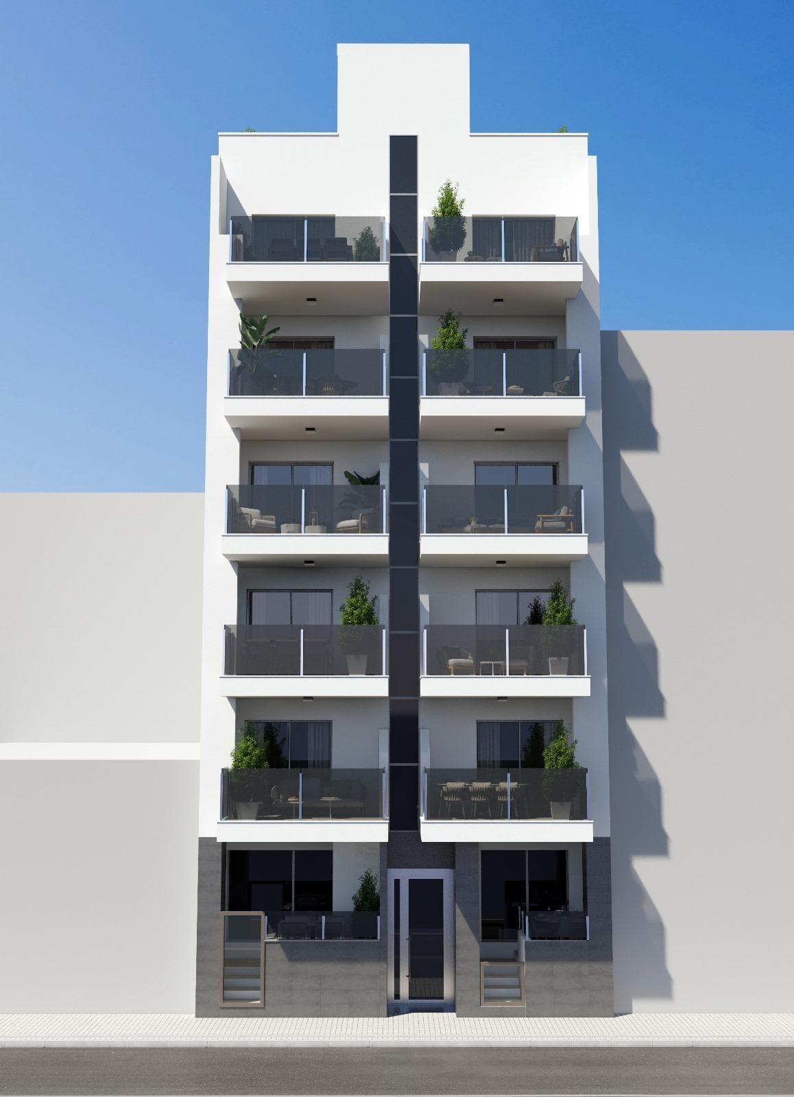 New Build Apartments in Torrevieja, Just 150m from Playa del Cura&#13;&#13;Prime Location in Torrevieja, Close to Beaches and Amenities&#13;&#13;Experience coastal living at its best with these brand-new apartments and penthouses in Torrevieja, located a mere 150 meters from Playa del Cura. These exclusive residences are nestled in a vibrant neighborhood with all essential amenities within reach, including shops, restaurants, and cafes. Perfectly positioned on Spain’s Costa Blanca, Torrevieja offers residents a Mediterranean climate and relaxed lifestyle with easy access to both Alicante Airport (45 km) and Murcia Airport (65 km).&#13;&#13;Modern Design with Spacious Layouts and Quality Finishes&#13;&#13;This new residential complex consists of 12 luxurious apartments and penthouses, offering 2 and 3-bedroom units designed for modern comfort. Each unit features an open-plan American-style kitchen that seamlessly flows into the living room, creating an ideal space for relaxation and entertainment. Bedrooms include fitted wardrobes with drawers, while bathrooms boast underfloor heating, high-quality fixtures, and shower enclosures. Large, double-glazed windows with thermal and acoustic insulation provide a quiet, temperature-controlled living environment, ensuring your home is a peaceful retreat.&#13;&#13;Premium Exterior and Energy-Efficient Features&#13;&#13;Built with energy efficiency in mind, these apartments come with high-quality aluminum exterior carpentry with thermal break technology and automatic motorized shutters. Each unit is pre-installed for climate control through ducted air conditioning and heating, ensuring year-round comfort. For added security, all entrance doors are armored with secure locks, and interior doors are finished in white lacquer. Additionally, each unit is fitted with an energy-saving aerothermal system for hot water, which significantly reduces energy consumption.&#13;&#13;Exclusive Rooftop Solarium with Pool&#13;&#13;Residents of this modern complex can enjoy exclusive access to a beautiful rooftop solarium with a communal swimming pool, ideal for soaking up the sun and enjoying panoramic views of Torrevieja. The building’s rooftop offers a serene escape and is the perfect place to relax with family or friends.&#13;&#13;Living in Torrevieja: A Blend of Culture and Nature&#13;&#13;Torrevieja is known for its scenic coastline, beautiful beaches, and unique salt lagoons. The town’s popular seafront promenades and the charming Museo del Mar y de la Sal reflect its fishing and salt-mining history. Just a short drive away, the Natural Park of Las Lagunas de La Mata-Torrevieja offers picturesque trails and two stunning saltwater lagoons, one pink and one green, for nature enthusiasts to explore.&#13;&#13;Start Your Coastal Life Today&#13;&#13;Don’t miss the chance to own a stylish new home in this exceptional location. Contact us today to schedule a viewing and discover everything these exclusive apartments in Torrevieja have to offer!&#13;