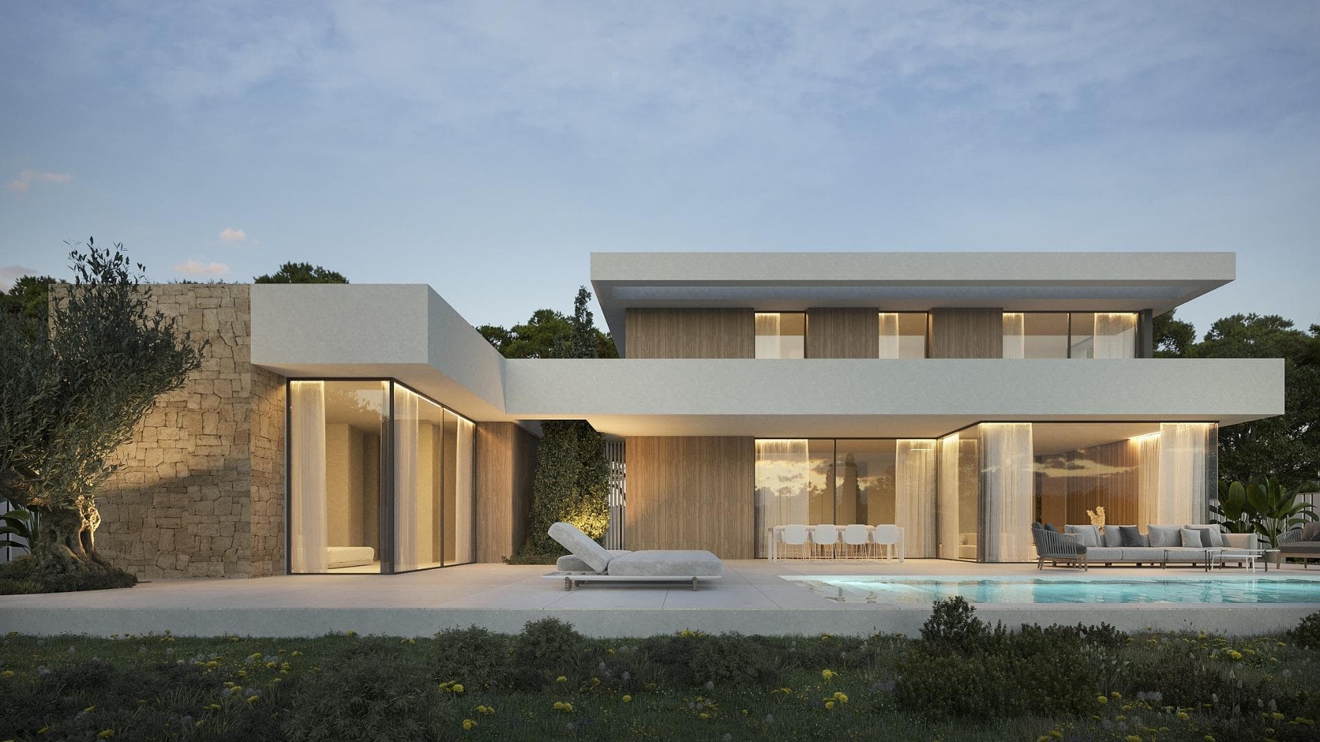 Luxury New Build Villa in Moraira – Just 3 km from the Sea&#13;&#13;Modern Design with Premium Features&#13;Located in the picturesque coastal town of Moraira, this stunning new build villa is only 3 km from the sparkling Mediterranean Sea. Boasting a contemporary and functional design, this two-story home plus an underground level offers a generous 395 m² of living space. Designed to maximize comfort and natural light, the villa blends luxury with practicality in every detail.&#13;&#13;Spacious and Well-Planned Layout&#13;The ground floor is thoughtfully designed for social living, featuring expansive living and dining areas alongside a modern kitchen and one bedroom. Upstairs, the private spaces include additional bedrooms, each offering breathtaking views and ultimate comfort. With 6 bedrooms and 5 bathrooms, this villa is perfect for large families or those who love hosting guests. The underground level provides additional customizable space, ideal for a home gym, cinema, or wine cellar.&#13;&#13;Premium Quality Construction&#13;This villa is built with high-quality materials and attention to detail, ensuring a durable and stylish home:&#13;Porcelain tiles by the prestigious brand Saloni.&#13;A front door equipped with a three-bolt security lock for peace of mind.&#13;Guardian Sun security climalit glass for enhanced insulation and safety.&#13;Electric blinds in all bedrooms for added convenience.&#13;Underfloor heating with a Mitsubishi heating pump for year-round comfort.&#13;Mitsubishi air conditioning systems in all living areas and bedrooms with climate control.&#13;&#13;Private Pool and Outdoor Features&#13;Enjoy a luxurious private pool with underwater LED lighting, a Roman staircase, and a built-in outdoor shower. The villa’s exterior is designed for ease and privacy, featuring an automatic entrance gate with remote control and a pedestrian door for convenience.&#13;&#13;Prime Location in Moraira&#13;Situated in a peaceful neighborhood, the villa is ideally located close to key amenities and attractions:&#13;&#13;Moraira Beach: 3 km&#13;Alicante Airport: 92 km&#13;La Sella Golf Resort: 25 km&#13;Shopping centers: 5 km&#13;Port of Moraira: 4 km&#13;&#13;Moraira is renowned for its charming coastal vibe, excellent dining options, and vibrant local culture, making it a perfect place to call home or invest in a holiday retreat.&#13;&#13;Schedule Your Viewing Today&#13;Don’t miss this opportunity to own a luxurious villa in one of the most desirable locations in Spain. Contact us now to arrange a visit and make this stunning property yours!&#13;