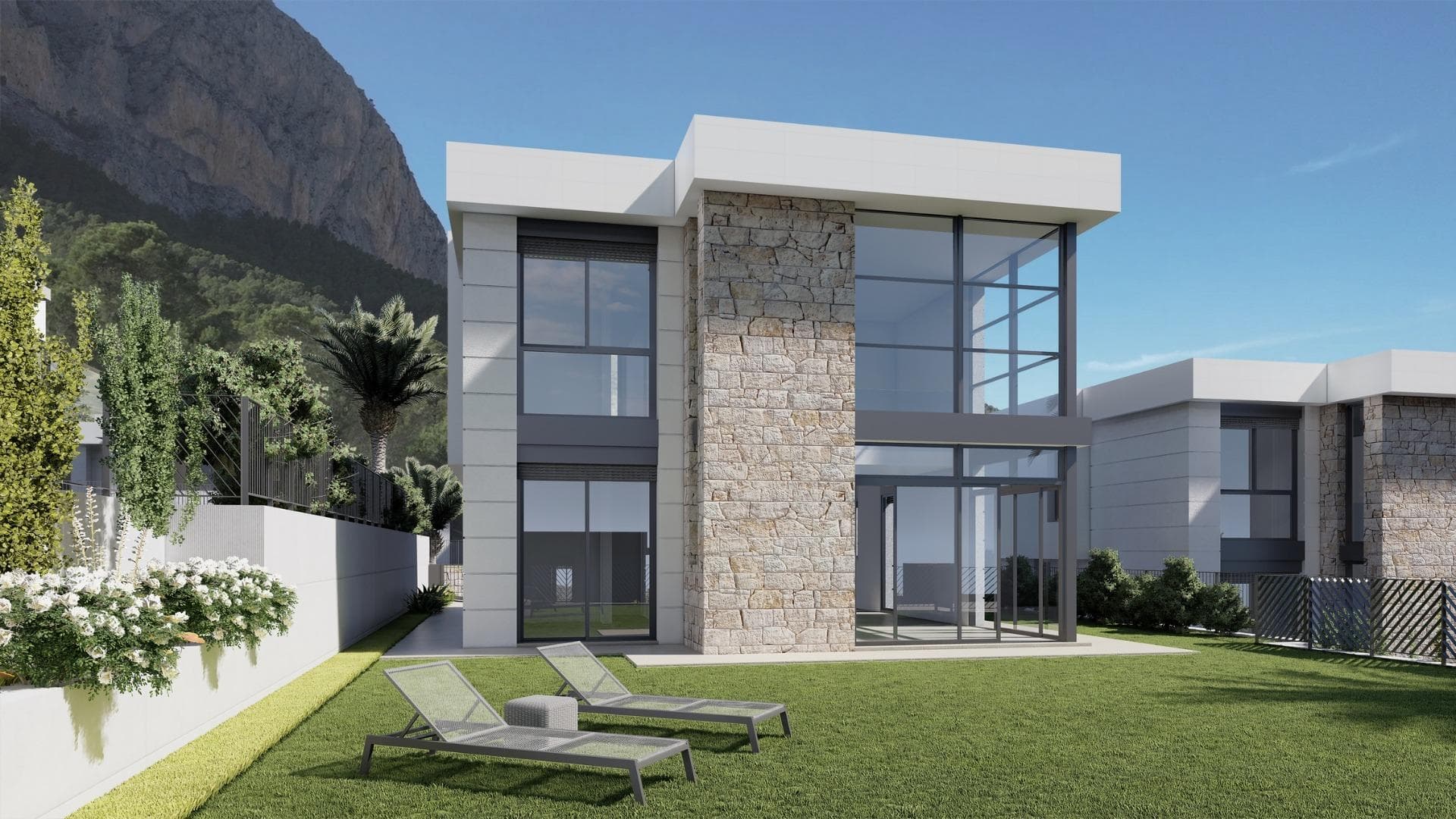 New Construction Villas in Polop, Alicante&#13;&#13;Modern Living Surrounded by Nature&#13;Discover this exclusive residential development of newly built villas in Polop, a charming inland village located in the province of Alicante. Just 10 km from Benidorm’s lively beaches and nightlife and close to the picturesque town of Altea, these homes offer an unbeatable combination of modern comfort and natural beauty.&#13;&#13;A Residential Development Tailored to Your Needs&#13;The project consists of 65 independent villas available in different layouts to suit your needs and budget. Choose between 3 or 4-bedroom homes, with options for single or two-story designs. Many of the properties are designed on a single level, providing enhanced accessibility and a comfortable living experience without the need for stairs.&#13;&#13;Each home is thoughtfully designed with spacious terraces, private gardens, and interior/exterior spaces where you can enjoy the Mediterranean climate. Optional private pools are also available to add an extra touch of luxury to your new home.&#13;&#13;Prime Location with Easy Access to Key Destinations&#13;Located in a peaceful natural setting, the development is ideal for those seeking tranquility without sacrificing convenience. The surrounding area offers access to key points of interest:&#13;&#13;Benidorm Beaches: 10 km (15-minute drive)&#13;Playa del Albir: 12 km (20 minutes), renowned for its pristine waters and scenic promenade&#13;Alicante Airport: 60 km (45 minutes)&#13;Villaitana Golf Course: 12 km (15 minutes)&#13;La Marina Shopping Center: 10 km (15 minutes)&#13;&#13;Premium Features for Modern Comfort&#13;Each villa is equipped with high-quality finishes and state-of-the-art systems, ensuring maximum comfort, security, and sustainability:&#13;Double-glazed PVC windows with thermal and solar insulation&#13;Reinforced front doors for enhanced security&#13;Fully equipped kitchens with induction hob, oven, extractor hood, and stainless-steel sink&#13;Modern bathrooms with stylish porcelain sinks and fittings&#13;Pre-installed ducted air conditioning with heat pump&#13;Hot water supplied via aerothermal systems for energy efficiency&#13;Gated community with perimeter surveillance cameras&#13;&#13;Polop: The Perfect Blend of History and Nature&#13;Polop de la Marina is a historic town surrounded by stunning landscapes. Its charming old town, the Gabriel Miró House-Museum, and various hiking trails make it a sought-after destination for nature and history enthusiasts.&#13;&#13;Experience Coastal and Countryside Living&#13;Embrace a new lifestyle in these carefully designed homes, where comfort meets nature. Enjoy the panoramic views through large windows that frame the surrounding landscape, creating the perfect balance between indoor and outdoor living.&#13;&#13;Don’t miss the opportunity to own your dream home in Polop! Contact us today for more information and to schedule a visit.&#13;