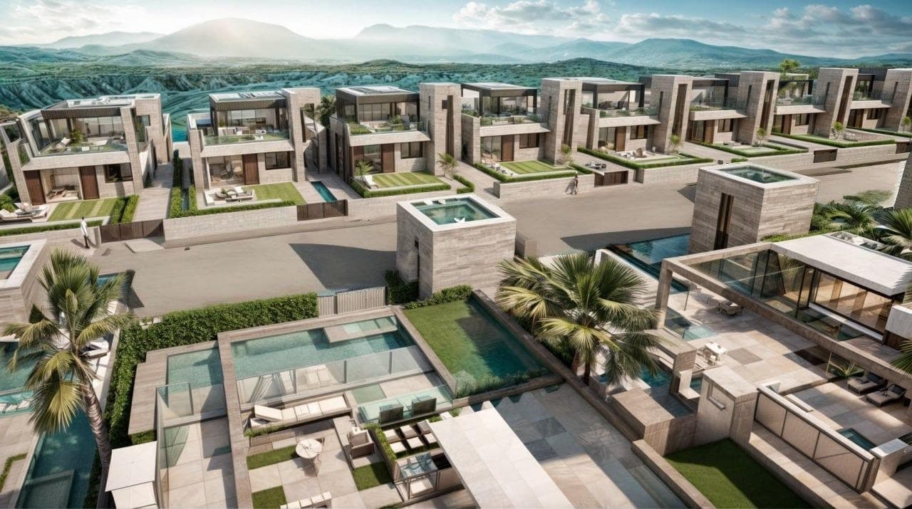 NEW BUILD APARTMENTS IN FUENTE ALAMO, MURCIA&#13;&#13;New build residential development of apartments, bungalows and villas in Fuente Álamo, Murcia.&#13;&#13;First floor apartments with private solarium.&#13;&#13;This location offers an exceptional natural environment, away from the hustle and bustle of big cities and the tourist pressure of the coast. Furthermore, we are committed to working from a sustainable development perspective, minimising our environmental impact and maximising integration with the local community. Here, your dreams of a peaceful and sustainable lifestyle become a reality. Imagine waking up every morning in a stunning natural setting, surrounded by serene landscapes and the unique beauty of the Murcian countryside.&#13;&#13;New construction projects prioritise energy efficiency, the use of environmentally friendly materials and harmonious integration with the rural environment. From property design to development planning, we strive to reduce our carbon footprint and promote responsible practices in all our operations.&#13;&#13;Development prioritising energy efficiency and community integration to create high-quality homes in harmony with the natural environment. &#13;Full installation of ducted air conditioning, hot/cold.&#13;Video intercom system.&#13;Colour-lacquered security entrance door with lock and anti-vandal security fittings.&#13;Cupboards with storage space, lined inside, lacquered in white.&#13;Kitchen furniture with appliances included.&#13;Hot water by aerothermal energy.&#13;Electric blinds.&#13;Pergolas in solariums.&#13;&#13;Photovoltaic solar panel system with storage tank.&#13;Possibility of making modifications to the property, subject to prior assessment and approval by both parties.&#13;&#13;Fuente Álamo de Murcia is a town and municipality in the Region of Murcia, in southern Spain. It is located 22 km northwest of Cartagena and 35 km southwest of Murcia.&#13;&#13;The town is located in the Mar Menor basin, surrounded by the Algarrobo, Los Gómez, Los Victorias and Carrascoy mountain ranges. The water from these mountains flows down into the Rambla de Fuente Álamo and then into the Mar Menor.&#13;&#13;Fuente Álamo is 30 minutes from Murcia - Corvera airport. Nearest shops 6 km away.&#13;