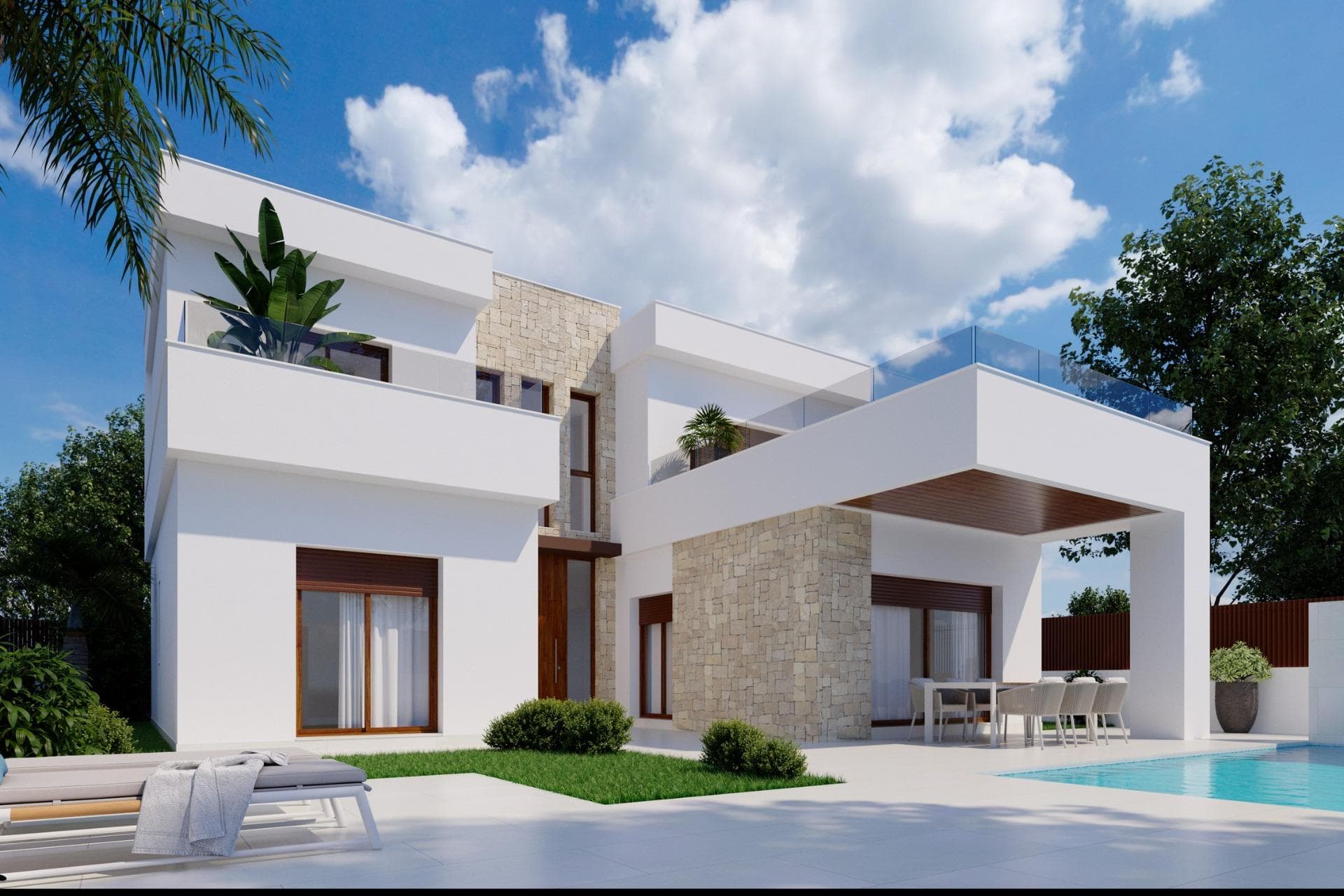New Build Homes in Vistabella Golf Resort, Orihuela&#13;&#13;Exclusive Residential Development in a Prime Golf Location&#13;Discover this new development in Vistabella Golf Resort, offering 48 modern homes with a perfect blend of Mediterranean charm, warmth, and modernity. This unique residential complex provides semi-detached villas, townhouses, and detached villas, each designed for comfort, efficiency, and an exclusive lifestyle.&#13;&#13;A Variety of Home Options to Suit Your Needs&#13;This development offers three distinct property types, each with high-quality finishes and energy-efficient features:&#13;&#13;12 Semi-Detached Villas with 2 bedrooms and 2 bathrooms on a single level.&#13;Private pool and parking on the plot.&#13;Option to add a solarium at an additional cost.&#13;3 photovoltaic solar panels included.&#13;&#13;30 Townhouses with 3 bedrooms and 3 bathrooms.&#13;Multiple terraces and a private solarium.&#13;Community pool, children’s play area, and landscaped gardens.&#13;Aerothermal system for energy efficiency.&#13;&#13;6 Detached Villas with 4 bedrooms, 3 bathrooms, and 1 guest toilet.&#13;Spacious plots of over 300m².&#13;Private garden, swimming pool, and 8 photovoltaic solar panels.&#13;&#13;All properties include:&#13;Automated blinds.&#13;Underfloor heating in bathrooms.&#13;Pre-installed ducted air conditioning.&#13;Energy Efficiency Certificate A for sustainable living.&#13;&#13;Live in the Heart of Vistabella Golf Resort&#13;Located between San Miguel de Salinas and Los Montesinos, in the Orihuela municipality, Vistabella Golf Resort offers a premium lifestyle in a natural setting. The 18-hole, par-72 golf course spans over 6,000 meters and features rolling fairways, strategic bunkers, and scenic lakes, making it one of the most enjoyable and challenging courses in the region.&#13;&#13;The Vistabella Golf clubhouse, restaurant, bars, and local shops are just a 5-minute walk away, ensuring all daily essentials are within reach.&#13;&#13;Excellent Connectivity to Key Destinations&#13;San Miguel de Salinas &amp; Los Montesinos – 5 km (5-minute drive).&#13;Blue Flag beaches of Guardamar – 15 km (15-minute drive).&#13;Alicante Airport – 55 km (35-minute drive).&#13;Corvera Murcia Airport – 65 km (45-minute drive).&#13;&#13;Secure Your Dream Home in the Costa Blanca&#13;Whether you’re looking for a permanent residence, holiday home, or investment property, this development offers an unbeatable combination of modern design, luxury, and location.&#13;&#13;Contact us today to learn more and schedule a visit to your future home in Vistabella Golf Resort!&#13;