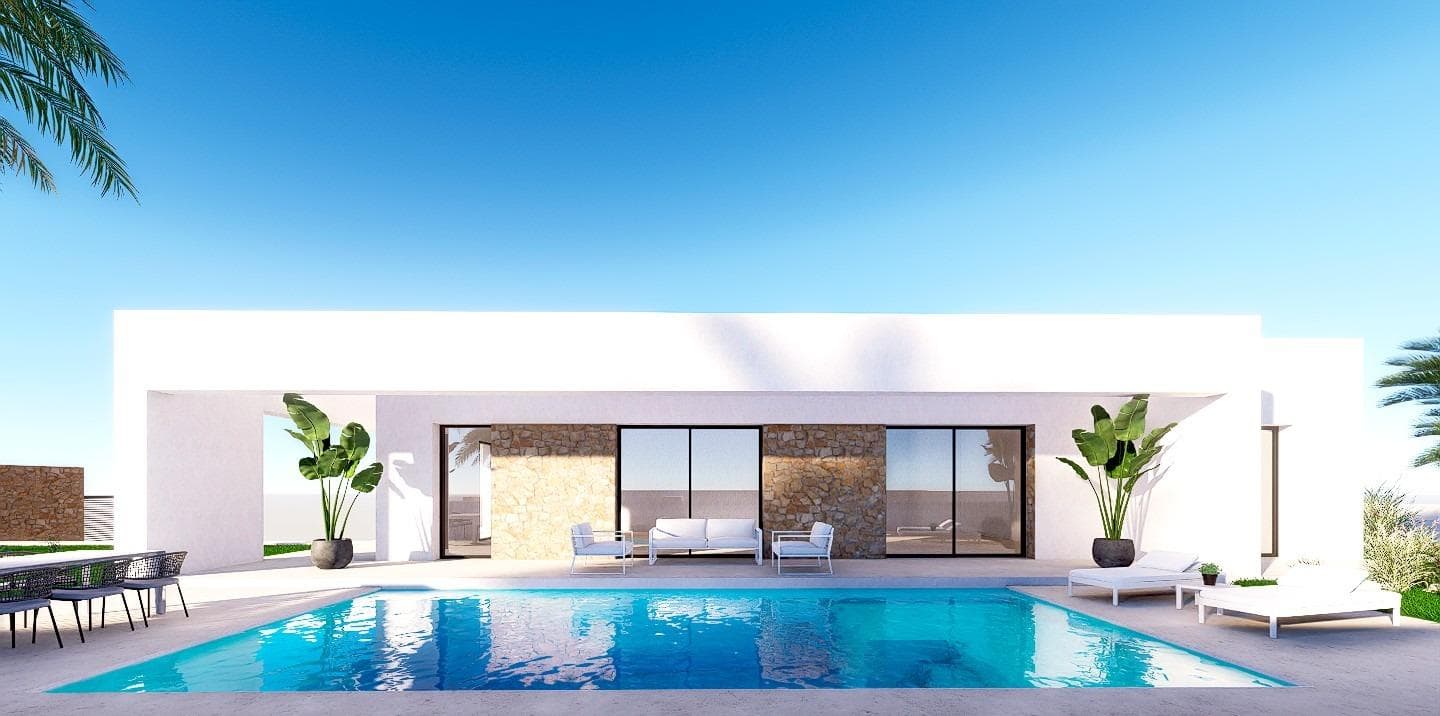 Newly built villas with sea views in Finestrat-Benidorm&#13;&#13;Exclusive residential complex with views of the sea and the city of Benidorm.&#13;Set of only 7 newly built detached villas in Finestrat-Benidorm, offering stunning panoramic views of the Mediterranean Sea and the Benidorm skyline. These modern properties have 3 bedrooms, 2 bathrooms and 1 toilet all on one floor, with the possibility of adding a basement for an extra cost. &#13;If you choose to add the basement, it will have natural ventilation and cross ventilation through 2 English patios on opposite sides, you can add an extra bedroom and bathroom and you can also add a games room, office, cinema room or whatever the future owners want to design.&#13;&#13;The properties have private plots of more than 500 m2 with private swimming pool, parking area and sea views.&#13;Built with high quality materials, these homes make the most of natural light throughout the day and have large terraces to enjoy the more than 320 days of sunshine a year in Alicante.&#13;&#13;Privileged location close to the best of the Costa Blanca&#13;This exclusive residential complex is located close to some of the best beaches, shopping areas and leisure facilities on the Costa Blanca.&#13;&#13;Distances to key locations:&#13;Beaches (Levante, Poniente, Cala de Finestrat) - 4 km.&#13;Golf courses (Sierra Cortina, Villaitana) - 1 km.&#13;Benidorm town centre - 5 minutes by car.&#13;Alicante International Airport - 40 km (30 minutes by car).&#13;High speed train connection (AVE) - 30 minutes.&#13;The area offers excellent connectivity and is surrounded by essential services such as hospitals, schools, public transport, shopping centres and restaurants.&#13;&#13;Premium features for comfort and quality&#13;Each property includes:&#13;Parking space within the plot. &#13;Reinforced security door.&#13;PVC windows with thermal break and double glazing.&#13;Pre-installation of ducted air conditioning.&#13;Aerothermal system for hot water.&#13;Private swimming pool of 36m2.&#13;&#13;A unique opportunity for investment and quality of life&#13;Situated in the beautiful Marina Baixa region, Finestrat offers a tranquil setting whilst being just minutes away from vibrant Benidorm. Enjoy the best of both worlds: relax in serene surroundings whilst having access to major attractions such as Terra Mitica, Aqualandia, Mundomar and Terra Natura.&#13;&#13;With its proximity to beaches, golf courses and outdoor activities such as hiking in Puig Campana, this is one of the best areas to invest in the Costa Blanca.&#13;&#13;Don't miss out on this unique opportunity! Contact us today to schedule a viewing and find your dream home in Finestrat-Benidorm.&#13;