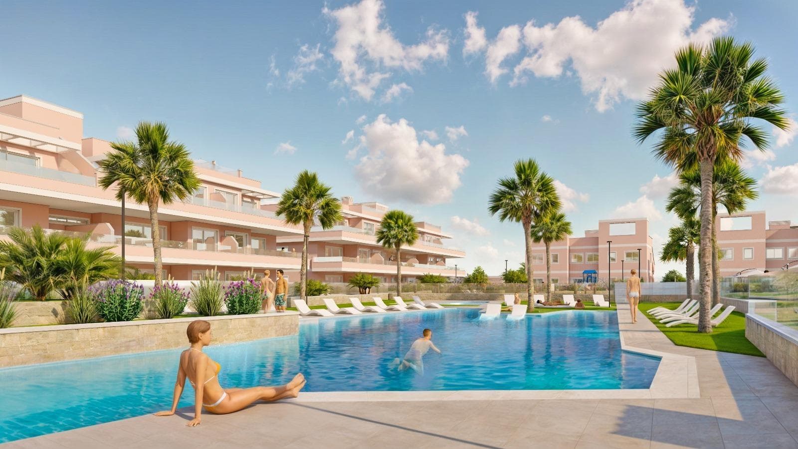 Exclusive New Development in Pilar de la Horadada, Costa Blanca, Spain&#13;&#13;Modern Homes Close to the Sea&#13;Discover this new residential complex in Pilar de la Horadada, a privileged location on the Costa Blanca. Only 2 km from the beach, this project offers a wide variety of 3 bedroom, 2 bathroom properties, with private parking included in the price.&#13;&#13;The development has spacious communal areas, including a communal swimming pool, landscaped gardens and a children's play area, ideal for the whole family to enjoy.&#13;&#13;Different Typologies to suit your Lifestyle&#13;This development offers various housing options:&#13;&#13;Ground floor apartments with private gardens.&#13;Middle floor flats with large terraces.&#13;Penthouses with private solarium.&#13;Ground floor bungalows with private garden.&#13;Top floor bungalows with private garden and solarium.&#13;Townhouses and semi-detached houses with garden and solarium.&#13;All homes have been designed in a modern and functional style, using high quality materials and contemporary finishes.&#13;&#13;Equipment and Qualities&#13;The properties are equipped with:&#13;&#13;Pre-installation of ducted air conditioning.&#13;Exterior aluminium carpentry with thermal break and double glazing.&#13;Reinforced access door for greater security.&#13;Aerothermal system for efficient hot water production.&#13;Built-in wardrobes with LED lighting.&#13;Bathroom furniture and screens included.&#13;&#13;Pilar de la Horadada: A Privileged Place to Live in&#13;Pilar de la Horadada is a coastal town at the southern end of the Costa Blanca, with an exceptional climate and an excellent quality of life. Its lively main street offers a wide variety of shops, supermarkets, restaurants and essential services.&#13;&#13;Just a 5 minute drive away, you will find the stunning beaches of Torre de la Horadada and Mil Palmeras, with golden sand a lovely promenade. In addition, the area has cycle paths, hiking trails and multiple sporting activities.&#13;&#13;Distances to Key Points&#13;Lo Romero Golf Course - 5 km (10 minutes drive).&#13;Corvera Airport (Murcia) - 40 km (40 minutes by car).&#13;Alicante Airport - 55 km (55 minutes by car).&#13;Zenia Boulevard Shopping Centre - 15 km (15 minutes by car).&#13;Torre de la Horadada Marina - 3 km (5 minutes by car).&#13;&#13;Request More Information Today&#13;Don't miss this opportunity to purchase a brand new property in one of the best areas of the Costa Blanca. Contact us now for more details and to arrange a viewing.&#13;