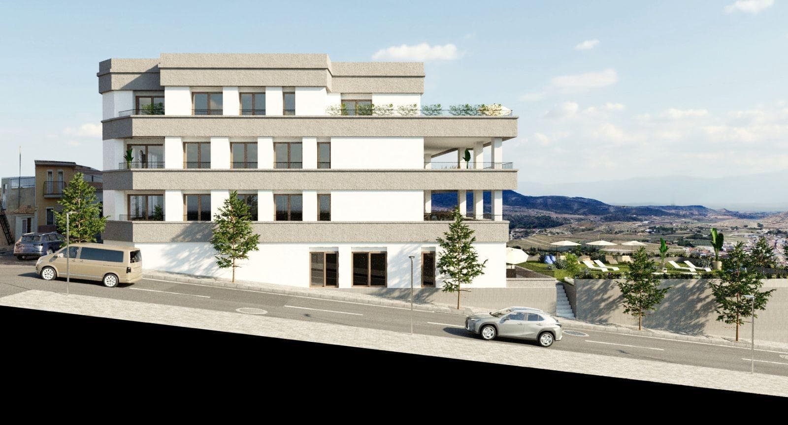 Exclusive New Build Apartments with Views of the Vineyards in Hondón de las Nieves&#13;&#13;Modern Homes in a Unique Natural Setting&#13;Discover this new development of flats in Hondón de las Nieves, a charming village set in a beautiful valley surrounded by olive and almond groves. This development offers 15 exclusive 2 and 3 bedroom homes, all designed to offer maximum comfort, energy efficiency and stunning views of the Vinalopó vineyards.&#13;&#13;Located in Vinalopó Medio, this peaceful enclave is ideal for those seeking a relaxed Mediterranean lifestyle, with easy access to nature and all essential services.&#13;&#13;High Quality Features and Modern Design&#13;Each flat has been designed with top quality materials and a functional layout, offering:&#13;&#13;Spacious and open-plan living spaces, ideal for modern living.&#13;Fully fitted kitchens with granite worktops.&#13;Top of the range bathrooms with built-in cisterns and top quality sanitary ware.&#13;Energy efficiency with aerothermal system for hot water.&#13;Pre-installation of ducted air conditioning, guaranteeing comfort in all seasons.&#13;Aluminium windows with double glazing, providing thermal and acoustic insulation.&#13;Reinforced security entrance door for peace of mind.&#13;Parking space and storage room in basement, included in the price.&#13;Lift in the building, ensuring accessibility and comfort.&#13;Solar panels on the rooftop to improve energy efficiency and reduce maintenance costs.&#13;In addition, the residential has a communal swimming pool, perfect for enjoying the Mediterranean climate.&#13;&#13;Privileged location in Hondón de las Nieves&#13;Hondón de las Nieves is a town with a great wine-growing tradition, famous for its table grapes with the Vinalopó denomination of origin. Surrounded by the Sierra de Crevillente, the area offers numerous hiking trails, natural areas and a rich cultural and historical offer.&#13;&#13;From your new home, you will have quick access to the main points of interest in the area:&#13;&#13;Alicante Airport - 30 km (30 minutes by car).&#13;Alicante Beaches - 35 km (35 minutes by car)&#13;Elche - 20 km (20 minutes by car)&#13;Crevillente Natural Park - 10 km (15 minutes drive)&#13;Golf Courses - 25 km (30 minutes drive)&#13;&#13;An Ideal Home on the Costa Blanca&#13;Enjoy the tranquillity of the Hondón Valley, without giving up the proximity to Alicante and Elche. Whether as a permanent residence, holiday home or investment property, these modern flats are an unbeatable choice.&#13;&#13;Contact us today for more information or to arrange a viewing.&#13;