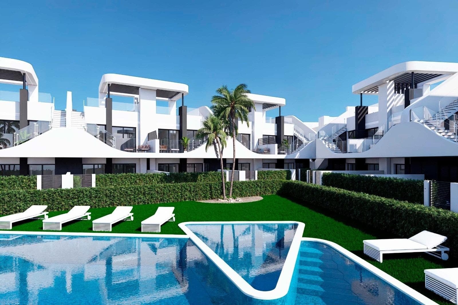 New Build Residential Complex in San Fulgencio&#13;&#13;Contemporary Apartments with Exceptional Features&#13;Discover this new residential development in San Fulgencio, offering 2 and 3-bedroom apartments designed for comfort, style, and convenience. The complex features:&#13;&#13;Ground-floor apartments with private gardens&#13;Penthouses with private solariums, pergolas, electrical outlets, and water points&#13;&#13;Each property includes a private parking space, and the development boasts a communal Mediterranean-style swimming pool with an 85 m² water sheet, surrounded by beautifully landscaped gardens.&#13;&#13;High-Quality Finishes and Modern Design&#13;These homes are built with premium materials and modern features to ensure energy efficiency and a high standard of living:&#13;&#13;Electric blinds in bedrooms&#13;Double-glazed exterior carpentry with thermal break technology&#13;Fully equipped bathrooms with vanity units, mirrors, and shower screens&#13;LED lighting throughout the property&#13;Pre-installed ducted air conditioning for climate control&#13;&#13;Prime Location Close to Beaches, Golf, and Amenities&#13;San Fulgencio is a charming Spanish town with a selection of restaurants, shops, and essential services within walking distance. Its strategic location offers quick access to some of the best attractions on the Costa Blanca:&#13;&#13;Alicante-Elche International Airport – 30 km (30 min)&#13;La Marina Beach – 7 km (10 min)&#13;Guardamar del Segura – 10 km (12 min)&#13;La Marquesa Golf Course (Ciudad Quesada) – 6 km (8 min)&#13;Torrevieja city center – 18 km (20 min)&#13;Shopping centers, restaurants, and leisure options – within a short drive&#13;&#13;The Ideal Home for Coastal Living&#13;This new development in San Fulgencio is perfect for those looking for a modern holiday home, an investment property, or a permanent residence on the Costa Blanca. With its excellent location near the beach, golf courses, and essential services, it offers a tranquil yet well-connected lifestyle.&#13;&#13;Don’t miss the opportunity to own a brand-new home in San Fulgencio. Contact us today for more details or to schedule a visit!&#13;