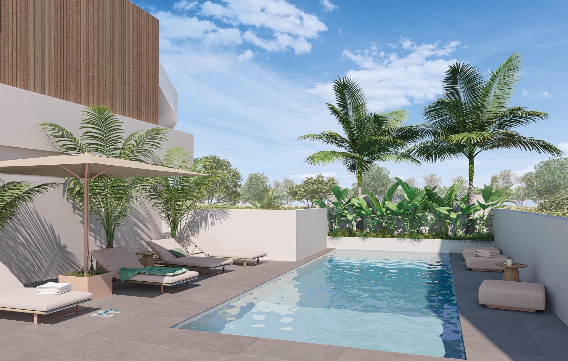 New Build Townhouses and Corner Townhouses in Pilar de la Horadada&#13;&#13;Contemporary Living in the Heart of the Costa Blanca&#13;Welcome to this exclusive new development of 12 modern townhouses and corner townhouses, located in the vibrant coastal town of Pilar de la Horadada, at the southern tip of the Costa Blanca. This prime location offers a perfect balance of Mediterranean lifestyle and convenience, with all daily services, shops, bars, and restaurants within walking distance. The golden beaches of Torre de la Horadada and Mil Palmeras are just 3 km away, ideal for beach days, water sports, and long walks along the promenade.&#13;&#13;Versatile Property Types to Suit Your Lifestyle&#13;The development includes several home layouts designed for comfort and functionality:&#13;&#13;2 or 3-bedroom townhouses, each with 2 bathrooms and 1 guest toilet&#13;Private front and rear gardens&#13;Private parking within the plot&#13;First-floor terrace and private rooftop solarium with open views&#13;Corner units available with larger plots for added outdoor space&#13;&#13;All properties feature bright and open-plan living areas, fully equipped kitchens with upper and lower cabinetry, and modern finishes throughout.&#13;&#13;Prime Location with Excellent Accessibility&#13;Pilar de la Horadada is well connected to key locations across the Costa Blanca and Costa Cálida, making it ideal for permanent living, vacations, or rental investment. Main points of interest nearby include:&#13;&#13;Beaches of Torre de la Horadada and Mil Palmeras – 3 km&#13;Lo Romero Golf Course – 6 km&#13;Corvera Airport (Murcia) – 40 km&#13;Alicante International Airport – 55 km&#13;Zenia Boulevard Shopping Centre – 14 km&#13;San Pedro del Pinatar Marina – 11 km&#13;&#13;In addition to its coastal charm, Pilar de la Horadada offers a wide range of leisure activities including bike routes, hiking trails, and a variety of sports facilities.&#13;&#13;Your Ideal Home Under the Sun&#13;Whether you are looking for a holiday getaway, a full-time residence, or a smart rental investment, these new build townhouses in Pilar de la Horadada deliver exceptional value in one of the most desirable coastal towns in the region. Contact us today for more information or to schedule a visit.&#13;