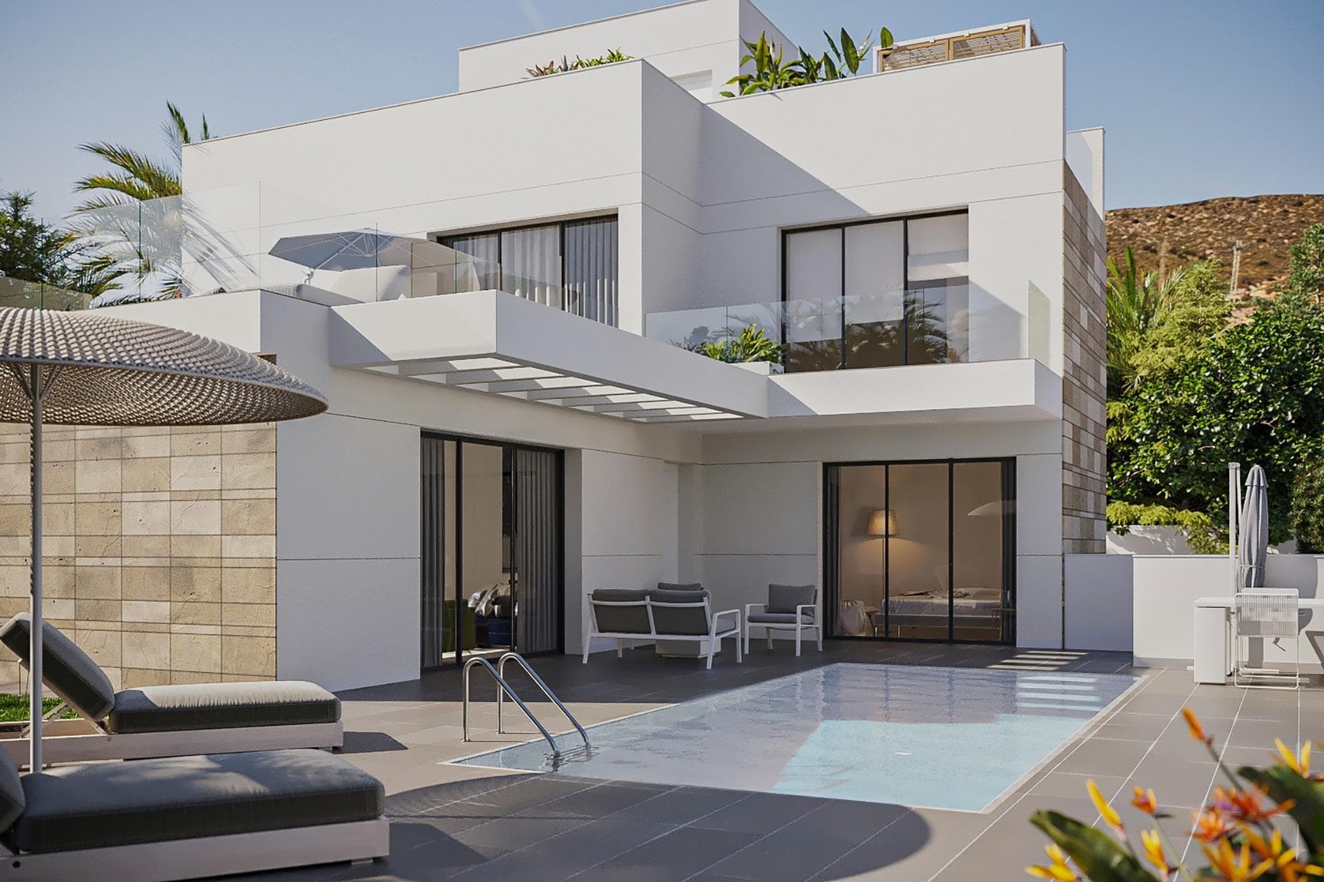 Luxury Custom Villas by the Sea in El Campello, Costa Blanca&#13;&#13;Exclusive New Build Villas in Venta Lanuza, El Campello&#13;Discover an exceptional opportunity to own a fully customizable luxury villa in Venta Lanuza, one of the most tranquil and sought-after areas of El Campello, on the Costa Blanca. Just 350 meters from the Mediterranean Sea, this development offers the perfect blend of modern design, natural beauty, and everyday convenience, making it ideal for both permanent living and holiday escapes.&#13;&#13;Tailor-Made Villas with High-End Features&#13;These exclusive homes are designed for comfort, elegance, and personalization. Choose between single-storey or two-level villas, with plot sizes ranging from 316 m² to 803 m² and three different layouts available. Key features include:&#13;&#13;Spacious living room of 51 m² with large windows for natural light and indoor-outdoor flow&#13;Three bedrooms of approximately 15 m² each with luxury finishes&#13;Three modern bathrooms with top-quality fittings&#13;Optional bright basement with direct exterior access for extra living or entertainment space&#13;Private pool of 21 m² perfect for enjoying the Mediterranean climate&#13;Optional garage and extensive customization options&#13;&#13;Prime Location with Excellent Connectivity&#13;The villas are just a 3-minute walk from the tram station, providing easy access to Alicante, Villajoyosa, and Benidorm. This ensures seamless travel without needing a car, ideal for both residents and visitors.&#13;&#13;Nearby distances include:&#13;&#13;Alicante Airport – 25 km&#13;Alicante City Centre – 18 km&#13;Villajoyosa – 14 km&#13;Benidorm – 24 km&#13;Altea – 30 km&#13;Calpe – 40 km&#13;Various golf courses within 20–30 minutes&#13;Shopping centres like La Marina (Finestrat) – 25 minutes&#13;&#13;A Mediterranean Lifestyle in El Campello&#13;El Campello is a coastal town that offers the best of authentic Spanish charm and modern convenience. With clean sandy beaches, local restaurants, bike routes, spas, and pet-friendly beaches, the area is ideal for enjoying an active and relaxed lifestyle.&#13;&#13;The villas also boast stunning sea and mountain views, all within a peaceful residential setting that feels both private and well-connected.&#13;&#13;Start Building Your Dream Today&#13;If you’re looking for a luxury villa by the sea with the freedom to personalize every detail, this project in Venta Lanuza is your perfect match.&#13;&#13;Contact us now to schedule a visit and start designing your ideal home in the sun.&#13;
