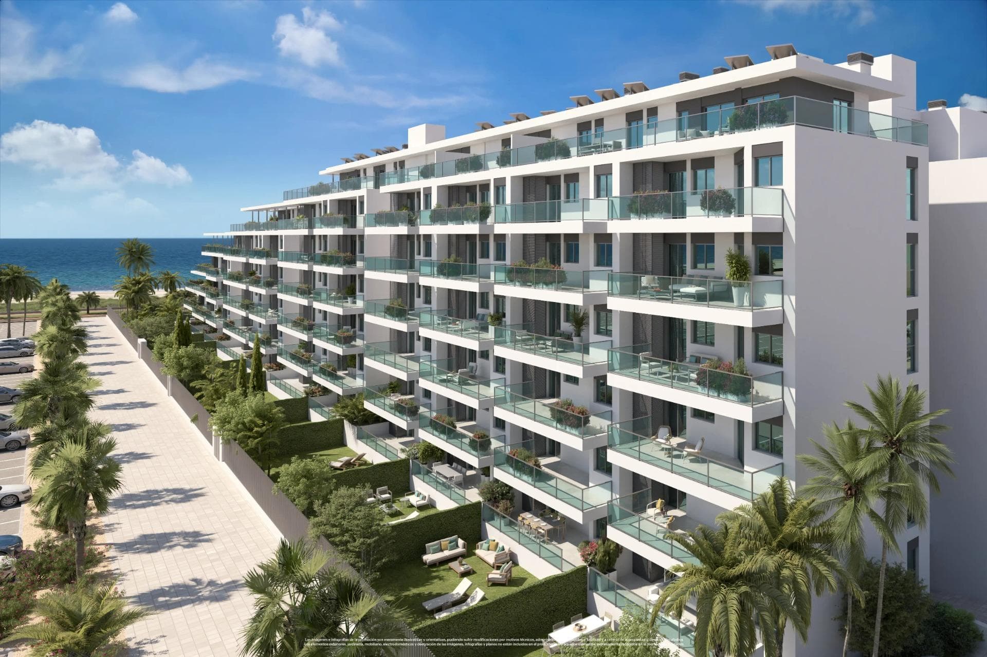 NEW BUILD RESIDENTIAL COMPLEX IN ALMERIMAR

New Build an exclusive development of apartments with 2 and 3 bedrooms adapted to your needs in a privileged area of Almerimar.

Modern apartments have incredible sea views, top quality finishes, large terraces and bright spaces, as well as extraordinary communal areas that have a concierge and security service, swimming pools of various sizes, a solarium area, gym, garage, storage room and extensive garden areas from where you can hear the sound of the waves of the sea.

New Build residential complex with impressive panoramic views over the Mediterranean located next to the promenade, which runs along the beach of Almerimar, where you can relax. 

Complex is very close to all the services you need on a day-to-day basis, such as supermarkets, banks, exclusive schools and much more. In addition, if you like to practice your swing without going too far from home, the 27 holes of the Almerimar golf course are just 3 minutes away. If you prefer to sail, just 5 minutes away by car you have the marina at your disposal. 
Complex also offers a connection in less than 2 hours with Malaga, Sierra Nevada and the airports of Malaga, Almeria and Granada.