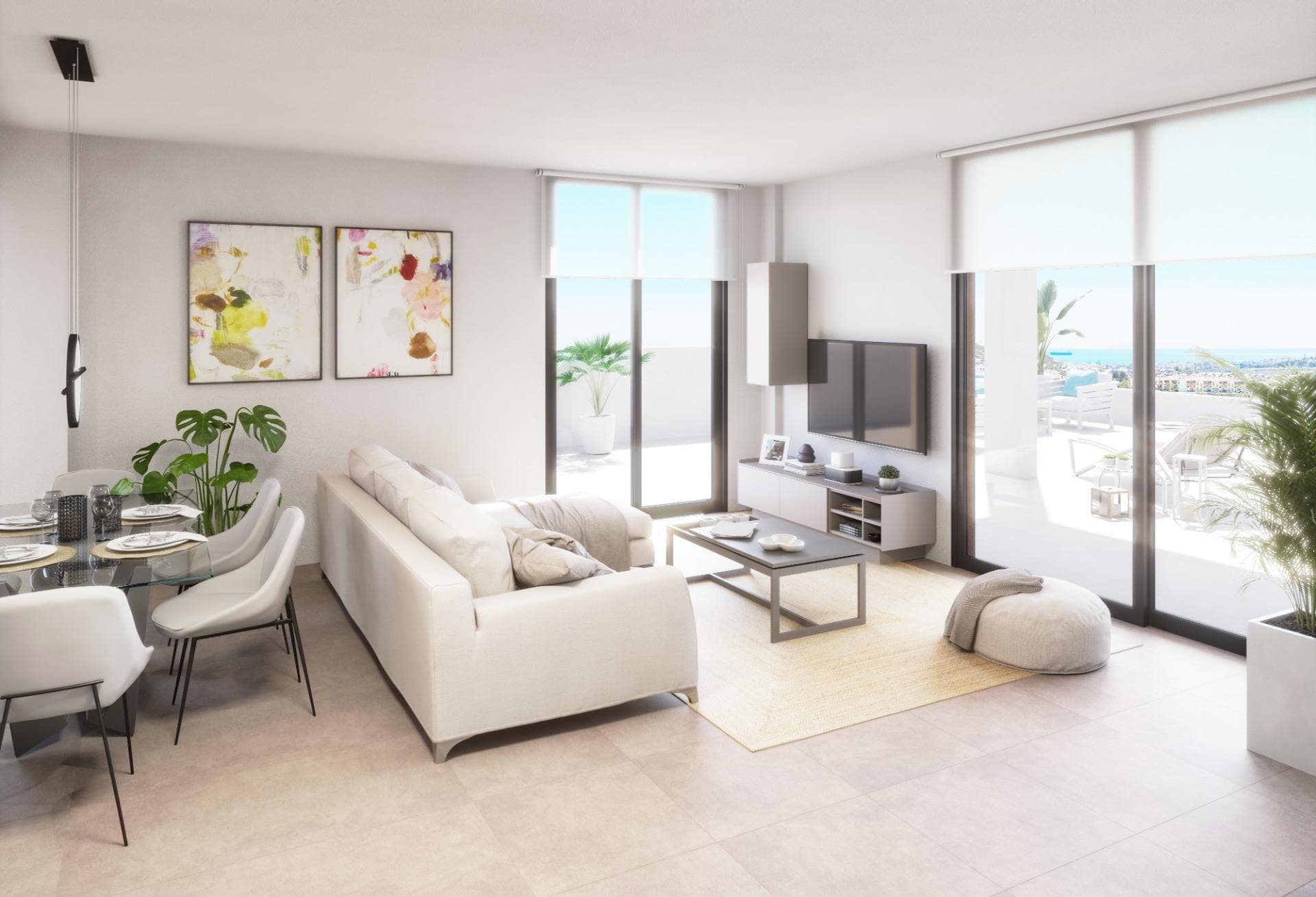 New Build Apartments in Vera Playa, Almería – Modern Homes Near the SeaContemporary Living in Pueblo Salinas, Just 2 km from the BeachIntroducing a stunning new residential development located in the sought-after area of Vera Playa, within the exclusive Pueblo Salinas urbanization. This modern complex offers a privileged lifestyle just 2 km from the beaches of Vera (Almería), boasting spectacular sea views and a peaceful Mediterranean environment ideal for year-round living or holiday enjoyment.Elegant Homes with Modern Comfort and StyleThis new development consists of 60 high-quality apartments distributed across 5 low-density blocks, with only two properties per floor. Choose between 2 or 3-bedroom layouts designed with functionality, comfort, and style in mind. Options include:Ground floors with private gardensMiddle-floor units with spacious terracesTop-floor penthouses with large solariums including summer kitchen and pergola with solar panels.All properties feature:Open-plan fully equipped kitchens with integrated fridge, dishwasher, induction hob, oven, microwave, and extractor fanBright living spaces and LED lighting throughout (except bedrooms)Motorized aluminum shutters in bedroomsBathrooms with modern finishes, including towel heaters, shower trays with glass screens and built-in furniturePre-installation of ducted air conditioningAerothermal system for efficient hot water productionSecurity entrance doorExceptional Community AmenitiesResidents will enjoy access to a wide range of amenities designed to enhance comfort and leisure, including:Two outdoor swimming pools perfect for the summer monthsOne indoor heated pool for year-round usePrivate parking space and storage unit included with every propertyPre-installation for electric vehicle charging at parking areasPrime Location with Excellent ConnectionsVera Playa is a popular coastal destination known for its wide sandy beaches and relaxed lifestyle. The development’s location provides easy access to essential services and attractions:Beach: 2 kmDesert Springs Golf Resort: 8 kmVera town center: 5 kmGarrucha marina and restaurants: 6 kmParque Comercial Mojácar: 10 kmAlmería Airport: 85 km (1 hour by car)Make Vera Playa Your New HomeWhether you're looking for a permanent residence, a holiday retreat, or a smart investment, these new build apartments offer unmatched value in one of the most desirable areas of the Costa de Almería. Contact us today for more information and to schedule your visit.