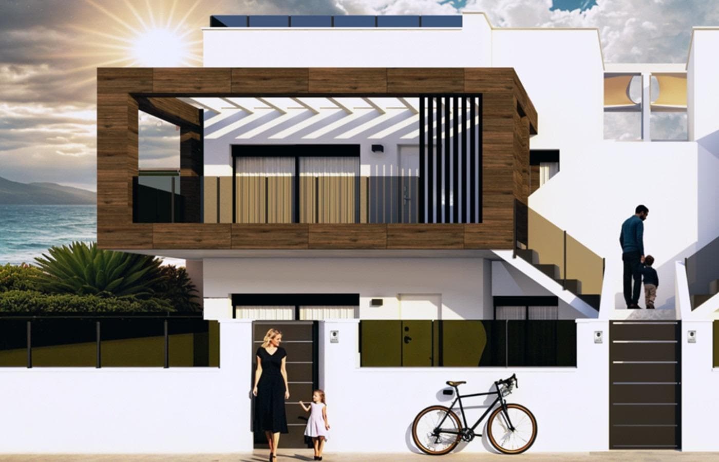 New Build Bungalows in San Pedro del Pinatar – Luxury and Nature by the Sea

Prime Location Near Beaches and Nature Reserve
Discover an exclusive residential complex of new build bungalows located in one of the most privileged areas of San Pedro del Pinatar, Murcia. Just 1.8 km from the beaches of the Mediterranean Sea and only 500 metres from the protected Salinas y Arenales Regional Park, this development offers a unique lifestyle surrounded by nature, tranquillity and all essential services.

The complex sits in a peaceful residential neighborhood facing a large park, with easy walking access to supermarkets, shops, cafés, the town centre, and the local bus station, providing excellent connections to nearby towns such as Torrevieja and Cartagena.

Modern Mediterranean Living – Bungalows with Garden or Solarium
This boutique development offers 2 and 3 bedroom bungalows with two distinct layouts:

Ground floor homes with private gardens
Top floor homes with spacious private solariums

Each property is designed to maximize comfort, natural light, and open spaces, ideal for both permanent living and holiday retreats. All homes include a private parking space and storage room, and enjoy access to a large communal swimming pool and a fully equipped gym.

As an optional upgrade, residents may add a private swimming pool, further enhancing the exclusivity and enjoyment of outdoor living.

High-Quality Features and Customization Options
These new build bungalows are built to the highest standards, offering:

Aluminium windows with thermal break and electric shutters for comfort and energy efficiency
Underfloor heating in bathrooms for year-round warmth
Pre-installation of ducted air conditioning throughout the home
Modern kitchens with high-end finishes and options to personalise colours and materials
Spacious, light-filled interiors with functional layouts and optimal orientation

A Town That Offers More
San Pedro del Pinatar is a coastal gem on the Costa Cálida, nestled between the Mar Menor and the Mediterranean Sea. It is known for its unique salt flats, sandy beaches, and traditional fishing heritage. The area also features:

Therapeutic mud baths on the shoreline of the Mar Menor
Family-friendly beaches with calm, shallow waters
Natural walking trails for birdwatching and outdoor activities
Vibrant local markets, cultural events, and excellent restaurants
Proximity to airports: Murcia International Airport at 35 km and Alicante Airport at 75 km
Golf courses within 10 to 15 km, including Lo Romero Golf and Roda Golf Resort
Shopping centres like Dos Mares just 3 km away

Secure Your Mediterranean Dream Today
These new build bungalows offer the perfect blend of modern design, exceptional location, and quality finishes. Whether you are looking for a permanent home, holiday property or investment opportunity, this is your chance to enjoy the Mediterranean lifestyle in San Pedro del Pinatar. Contact us now to request more information or arrange a viewing.