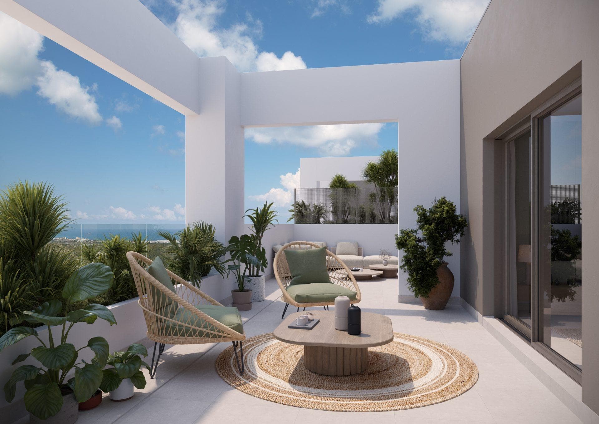 New Build Apartments with Sea and Golf Views in Pulpí, Almería

Privileged Location Between Sea and Mountains
This exclusive new residential development is located in Pulpí, Almería, next to the impressive Mundo Aguilón Golf Course, offering a perfect balance between nature, comfort, and Mediterranean lifestyle. Set in a peaceful area between the sea and the mountains, this location invites you to enjoy an active and relaxed lifestyle all year round.

Just 4 km from some of the best virgin beaches of the Mediterranean coast, the development is surrounded by nature, golf, and a well-established environment ideal for both permanent living and holiday escapes.

Contemporary Homes with Large Terraces and Scenic Views
The complex consists of 54 new build apartments with 1, 2 and 3 bedrooms, each with a private parking space and storage room included. The homes are designed with a modern and functional layout, making the most of natural light and offering spacious terraces with stunning views of the golf course and the sea.

High-quality finishes include:

Double-glazed windows with thermal break
Reinforced security entrance doors
Full ducted air conditioning installation
Energy efficiency rating A
These features ensure optimal comfort, soundproofing, and temperature control throughout the year.

Exceptional Communal Areas for All Lifestyles
The residential complex is designed to enhance your quality of life with amenities for the entire family, including:

A large communal swimming pool perfect for sunny days
A space dedicated for fitness area to stay in shape without leaving the property
A clubhouse or social area, ideal for community interaction and leisure

These communal spaces, combined with the tranquil surroundings, make this development an ideal option for families, couples, retirees, or investors seeking a high-quality coastal lifestyle.

Close to Golf, Beaches and Key Services
Located at Mundo Aguilón Golf, one of the most beautiful and challenging golf courses in Almería, this development is ideal for golf lovers. It is also conveniently close to:

Villaricos Marina – 13 km
Shopping centres in Águilas – 15 km
Desert Springs Golf Resort – 18 km
Almería International Airport – 95 km
Murcia-Corvera Airport – 115 km

Invest in Quality Living on the Almería Coast
Whether you're looking for a primary residence, a second home by the sea, or a profitable holiday rental investment, this new development in Pulpí offers comfort, views, and lifestyle in one of the most up-and-coming areas of the Costa de Almería.

Contact us now for more information or to book a viewing and discover your new home surrounded by sea, golf, and sunshine.