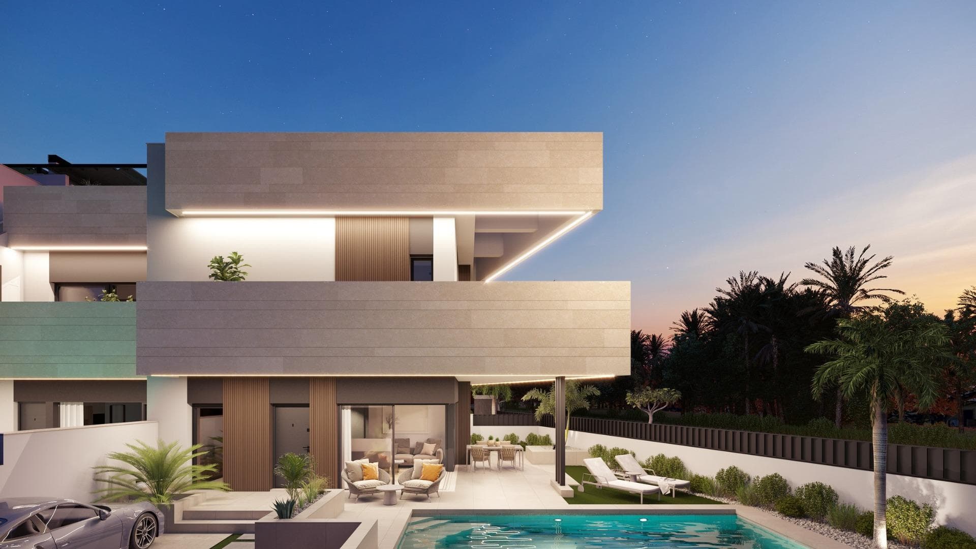 Boutique Development of New Build Homes with Private Pools in Pilar de la Horadada&#13;&#13;Exclusive Residential in a Prime Costa Blanca Location&#13;Discover this boutique new-build development of just 10 exclusive homes in Pilar de la Horadada, a charming coastal town in the south of the Costa Blanca. Located on the outskirts of town, this modern project offers open views towards green park areas while being only 2 km from the Mediterranean beaches of Torre de la Horadada. Enjoy the convenience of having all essential services within walking distance, including supermarkets, restaurants, banks, schools and health services.&#13;&#13;Choice of Layouts with Private Outdoor Spaces&#13;This new development offers a variety of 2- and 3-bedroom layouts to suit different needs and lifestyles:&#13;&#13;Ground floor houses feature a private garden, pool with beach-style area and fully landscaped exteriors with automatic irrigation.&#13;Top floor houses boast a private solarium with summer kitchen, pergola, outdoor toilet and private pool with built-in jacuzzi, plus a dedicated bicycle storage room at ground floor.&#13;Semi-detached villas offer generous indoor and outdoor space with a private garden and pool, ideal for family living or long stays.&#13;&#13;All homes include a private parking space.&#13;&#13;Premium Features and High-Quality Finishes&#13;Designed with comfort, efficiency and style in mind, all homes come equipped with:&#13;&#13;Ducted air conditioning fully installed&#13;Electric shutters and reinforced front doors&#13;LED lighting package for indoor and outdoor areas&#13;Fitted kitchens with BOSCH or SIEMENS appliances&#13;Stylish bathrooms with underfloor heating, mirrors, vanity units and shower screens&#13;Modern design that maximizes natural light and functionality&#13;&#13;These thoughtfully designed homes deliver a seamless blend of indoor comfort and outdoor living, perfect for enjoying the warm Mediterranean climate all year round.&#13;&#13;Key distances:&#13;Beaches: 2 km&#13;Lo Romero Golf Course: 6 km&#13;Dos Mares Shopping Centre (San Javier): 10 km&#13;Zenia Boulevard Shopping Centre (Orihuela Costa): 12 km&#13;Murcia International Airport: 40 km&#13;Alicante Airport: 70 km&#13;&#13;Ideal for Living or Investment&#13;With limited availability and a privileged location, this new development in Pilar de la Horadada represents a fantastic opportunity for both permanent living and investment. Whether you’re seeking a holiday home, a retirement retreat or a rental property, these modern homes offer everything you need.&#13;&#13;Contact us today to secure your new home on the Costa Blanca.&#13;