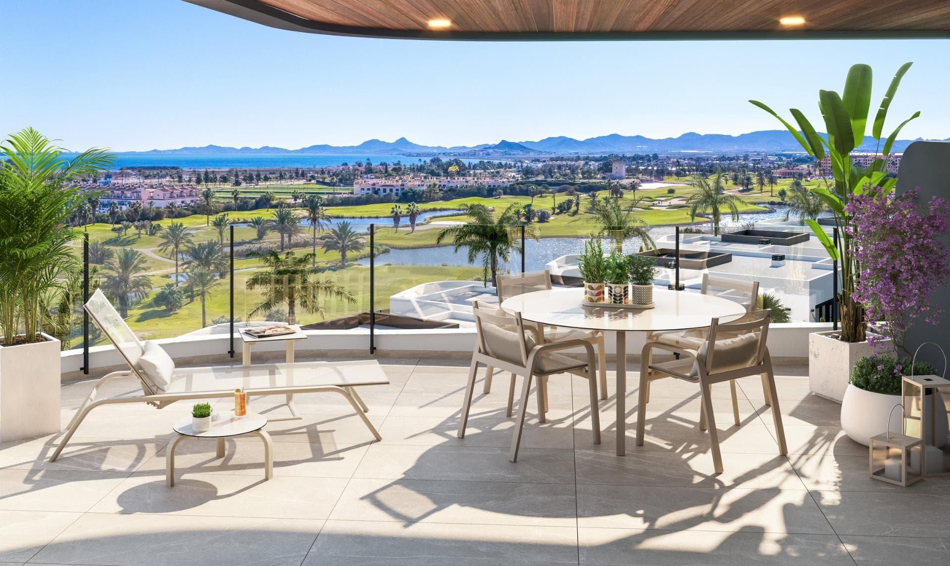 New Build Residential on the Frontline of La Serena Golf in Los Alcázares&#13;&#13;Modern Golf-Front Apartments and Villas in Costa Cálida&#13;Located in Los Alcázares, a charming coastal town in the Region of Murcia, this new build residential offers a premium lifestyle in direct contact with nature and the golf course. The development is situated in La Serena Golf, an 18-hole course known for its flat terrain, scenic lakes, and technical challenges brought by the prevailing Levante wind.&#13;&#13;This exclusive residential complex features 30 modern apartments and 10 single-storey villas, all designed for maximum comfort and style, with panoramic views of the golf course and the surrounding landscapes. Just 1.7 km from the beach and the town centre, the development offers a peaceful and well-connected setting.&#13;&#13;Distances to key points of interest:&#13;Murcia International Airport: 35 km&#13;Alicante Airport: 95 km&#13;Dos Mares Shopping Centre: 15 km&#13;Puerto Deportivo Los Alcázares: 2 km&#13;Roda Golf: 4 km&#13;Cartagena city centre: 25 km&#13;&#13;Elegant Apartments with Spacious Terraces or Penthouses with Private Solariums&#13;The apartment blocks offer homes with 2 or 3 bedrooms, available on ground and middle floors with large terraces or as penthouses with private solariums. Each apartment includes access to a communal Mediterranean-style garden and a large swimming pool, perfect for relaxation and socializing under the sun. Parking spaces in an underground garage and elevators in each block add to the convenience.&#13;&#13;Exclusive One-Level Villas with Private Pools&#13;The 10 detached villas feature 3 bedrooms, 2 bathrooms and one toilet, all on one level, designed for seamless indoor-outdoor living. Each villa includes a private swimming pool, a garden, a storage room, and private parking. Their location right on the first line of the golf course offers unobstructed views.&#13;&#13;High-Quality Finishes and Energy-Efficient Design&#13;All homes include:&#13;&#13;Aluminium exterior carpentry with thermal break and motorized shutters&#13;LED lighting and black design switches throughout&#13;Fitted bathrooms with resin shower trays and glass screens&#13;Pre-installed ducted air conditioning&#13;Elevators in apartment blocks&#13;Storage rooms in villas&#13;Modern kitchen and open-plan living areas&#13;&#13;Live by the Sea and the Green&#13;This development is ideal for golf lovers, beach enthusiasts, and anyone looking for a serene lifestyle on the Costa Cálida. With modern architecture, excellent amenities, and unbeatable surroundings, these homes are perfect for both permanent living and investment.&#13;&#13;Contact us today to schedule your visit and discover your future home in Los Alcázares.&#13;
