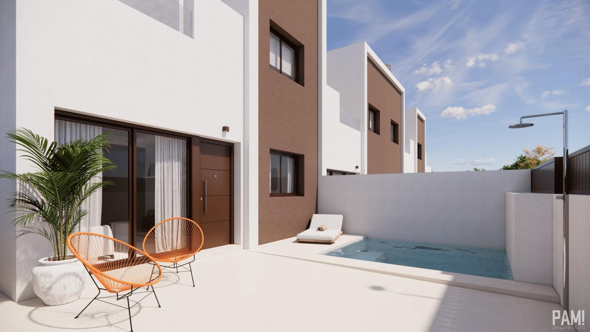 Modern New Build Villas with Optional Private Pool in Pilar de la Horadada&#13;&#13;Exclusive Development of 4 Contemporary Homes&#13;&#13;This limited collection of four newly built semi-detached and terraced villas is located in a peaceful area of Pilar de la Horadada, just a few minutes from the town centre and 3 km from the Mediterranean beaches. Designed with a focus on comfort, style and energy efficiency, each home offers spacious living with the option to add a private pool and on-plot parking.&#13;&#13;Elegant Design and Outdoor Living&#13;&#13;Each villa includes three bedrooms and two full bathrooms, thoughtfully laid out across a bright and open-plan interior. A private garden and a generous rooftop solarium with pre-installation for an outdoor kitchen provide the perfect spaces to enjoy the Costa Blanca’s year-round sunshine. The optional private pool adds an extra level of comfort for relaxing or entertaining.&#13;&#13;High-Quality Features and Finishes&#13;&#13;The homes are equipped with modern materials and finishes to ensure lasting quality and convenience:&#13;&#13;Armoured front door for added security&#13;Exterior carpentry in PVC with thermal break for improved insulation&#13;Fully furnished bathrooms with shower screens&#13;Underfloor heating in bathrooms for added comfort&#13;Aerothermal system for domestic hot water&#13;Pre-installed ducted air conditioning throughout&#13;&#13;Live in Pilar de la Horadada: A Town Full of Charm&#13;&#13;Pilar de la Horadada is a traditional Spanish town known for its friendly atmosphere and excellent infrastructure. The town offers everything you need for daily living, including supermarkets, restaurants, boutiques, and charming plazas. A short walk brings you to the vibrant centre, where you can enjoy local tapas, cultural events, and weekly markets.&#13;&#13;Close to Beaches, Golf and Services&#13;&#13;Torre de la Horadada and Mil Palmeras beaches: 3 km (5 minutes)&#13;La Zenia Boulevard shopping centre: 15 km (15 minutes)&#13;Lo Romero Golf: 7 km (10 minutes)&#13;Corvera Murcia Airport: 40 km (40 minutes)&#13;Alicante International Airport: 55 km (55 minutes)&#13;&#13;Secure Your Costa Blanca Property Now&#13;&#13;Whether you are looking for a full-time residence, a holiday getaway, or an investment property, these new homes in Pilar de la Horadada offer an unbeatable location, modern features, and Mediterranean lifestyle. Contact us today for more details or to schedule your visit.&#13;