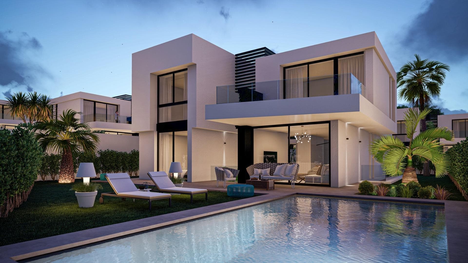 Exclusive New-Build Villas with Private Pools in La Nucía, Near Benidorm&#13;&#13;Premium Gated Residential Community with Unmatched Security&#13;&#13;Introducing an exclusive collection of just 10 detached villas in La Nucía, adjacent to the prestigious Coblanca urbanization of Benidorm and less than 4 km from the beach. This secure gated development offers the perfect blend of Mediterranean lifestyle, luxury, privacy, and peace of mind, with 24/7 perimeter surveillance and a dedicated night guard.&#13;&#13;Each villa boasts its own private garden with native plants, a private outdoor pool with a waterfall feature, and a rooftop solarium with panoramic views of the surrounding area and the Mediterranean Sea. The community provides full garden and pool maintenance, plus a helpful service for everyday home repairs, making these homes ideal for stress-free living or as a holiday retreat.&#13;&#13;Spacious Design and High-End Features&#13;&#13;These villas are built over three levels: ground floor, upper floor, and a semi-basement with independent access and an interior courtyard that provides natural light and ventilation. All homes feature 4 or 5 bedrooms and 4 or 5 bathrooms, a large open-plan living and dining room, a fully equipped kitchen with Miele appliances, and a covered terrace with a barbecue area.&#13;&#13;Key features include:&#13;&#13;Rooftop installation of 10 solar panels&#13;Smart home automation for lighting and blinds&#13;Ducted air conditioning system throughout the villa&#13;Double-glazed windows with thermal break and motorized shutters&#13;Designer bathrooms with furniture, mirrors, and shower screens&#13;Optional lift installation&#13;Semi-basement with customizable finishes&#13;&#13;Prime Location on the Costa Blanca&#13;&#13;La Nucía is a well-connected and vibrant town located just minutes from Benidorm and Altea. The development offers close access to all essential services including schools, healthcare, supermarkets, and restaurants.&#13;&#13;Key distances:&#13;&#13;Benidorm beach: 3.5 km&#13;Albir beach: 6 km&#13;Alicante Airport: 60 km (approx. 45 minutes by car)&#13;Villaitana Golf: 5 km&#13;La Marina Shopping Center: 6 km&#13;Puerto Deportivo de Altea: 8 km&#13;&#13;Live the Mediterranean Life with Total Comfort and Security&#13;&#13;This is a rare opportunity to own a state-of-the-art villa in one of the most secure and exclusive communities on the Costa Blanca. Contact us today for more information or to arrange a private viewing to the Show House.&#13;