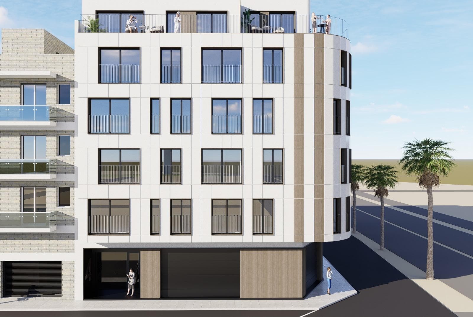 Stylish Residential Building 60 m away from El Acequion Beach at Torrevieja23 Functional Homes with a selection of 1, 2 and 3 bedroom apartments, and penthouses with large private terraces. Optional parking spaces at underground for additional convenience.Enjoy life just steps from the Mediterranean. Surrounded by everything you need — supermarkets, schools, restaurants, parks, and beach bars — making it the perfect place to live year-round or enjoy as a second home.Each unit is thoughtfully designed to maximize natural light, space, and functionality — with some houses with private terraces or laundry rooms.On the rooftop, residents can enjoy a communal solarium with a relaxing lounge area and a swimming pool, perfect for soaking up the sun and sea breeze all year round.Distances to key points:Acequión Beach: 60 mTorrevieja town centre: 500 mMarina Salinas marina: 1.5 kmTorrevieja University Hospital: 5.5 kmVillamartín golf course: 10 kmHabaneras Shopping Centre: 3 kmAlicante Airport: 45 kmHigh-end finishes in every homeThe homes have been built with top-quality materials and contemporary design:Exterior carpentry in aluminium with thermal break and double glazingMotorised blinds at bedrooms.Armoured entrance doorKitchen equipped with wall and base unitsHot water produced by aerothermal systemAir conditioning pre installationBaths with furnitures, mirrors and fixed glass at showers.Lift in the buildingLive a stone's throw from the sea and the town centreTorrevieja is one of the most dynamic and growing coastal towns on the Costa Blanca, famous for its climate, beaches, salt flats and cultural life. This development is ideal as a permanent residence, investment or second home for holidays.Contact us today for more information or to arrange a viewing and secure your home by the sea in Torrevieja.