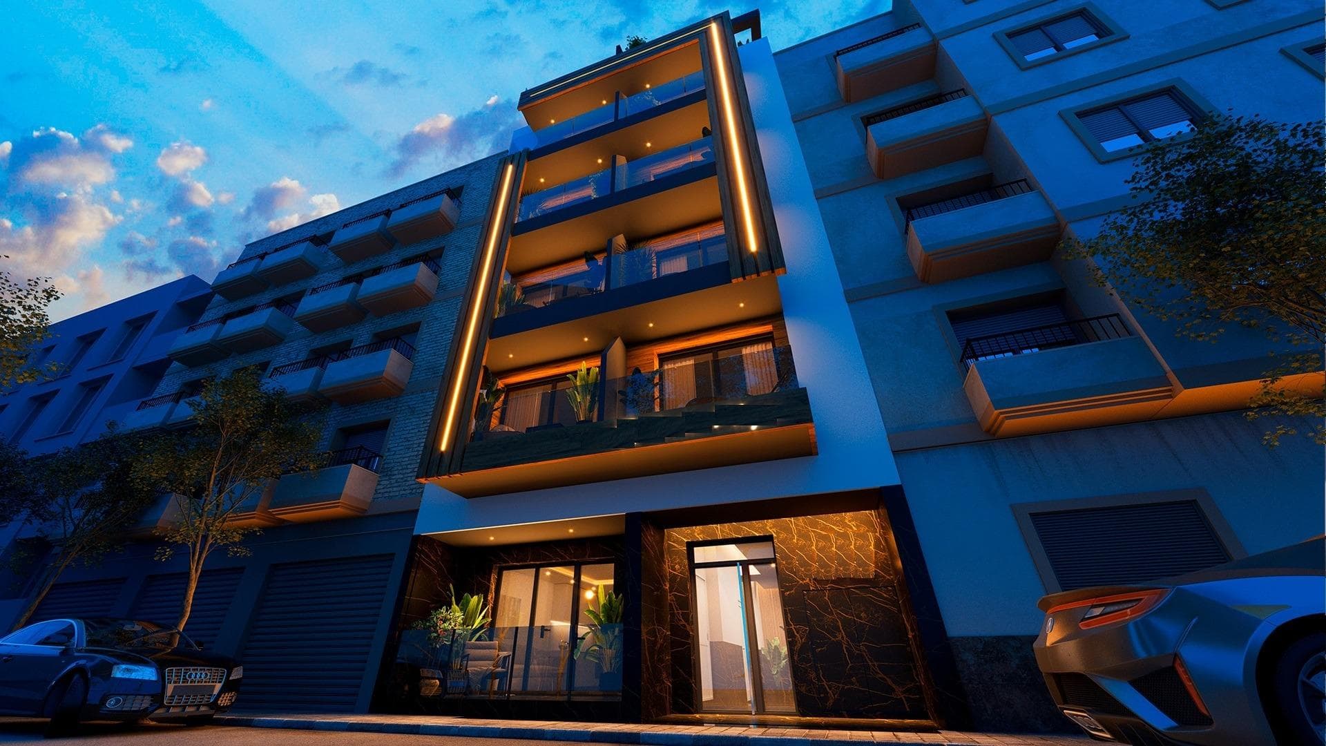 Modern Apartments Just 250m from Playa del Cura in TorreviejaExclusive New Development in the Heart of TorreviejaThis exclusive residential project of 12 modern apartments is located just 250 meters from Playa del Cura, one of the most popular beaches in Torrevieja. Designed with a perfect balance of elegance, functionality, and Mediterranean lifestyle, the building offers a variety of layouts with 1 or 2 bedrooms, including apartments with terraces and penthouses with private solariums. Its central location provides easy access to shops, restaurants, leisure areas, and all essential services, while still maintaining a sense of comfort and tranquility.Premium Amenities for a Modern LifestyleThe development includes 130 m² of communal areas designed for relaxation and entertainment. Residents can enjoy:Swimming pool on the ground floor with a children’s areaGym and saunaRooftop solarium with chill-out areas and lush vegetationEvery apartment is built with high-quality materials and finishes, ensuring both comfort and durability. Features include:Fully furnished bathrooms with shower screensPre-installation of ducted air conditioningHigh-quality PVC exterior carpentry with solar control glassReinforced security entrance doorThe Vibrant Life of TorreviejaTorrevieja is a lively coastal city on the Costa Blanca, renowned for its year-round cultural and recreational activities. With over 300 days of sunshine annually and a mild Mediterranean climate, the area is ideal for beach lovers, outdoor enthusiasts, and those seeking a vibrant lifestyle. The city also offers a wide range of services, international cuisine, marinas, and a lively promenade.Prime Location with Excellent ConnectivityThe development is strategically located with easy access to key points of interest:Alicante Airport: 45 kmGolf Courses: 7–10 kmZenia Boulevard Shopping Center: 8 kmTorrevieja Marina and Port: 2 kmYour Perfect Home by the SeaWhether you are looking for a permanent residence, a holiday home, or a property with rental potential, these modern apartments in Torrevieja offer an excellent opportunity to invest in the Costa Blanca lifestyle.Contact us today to arrange a visit and secure your modern apartment just steps from Playa del Cura.