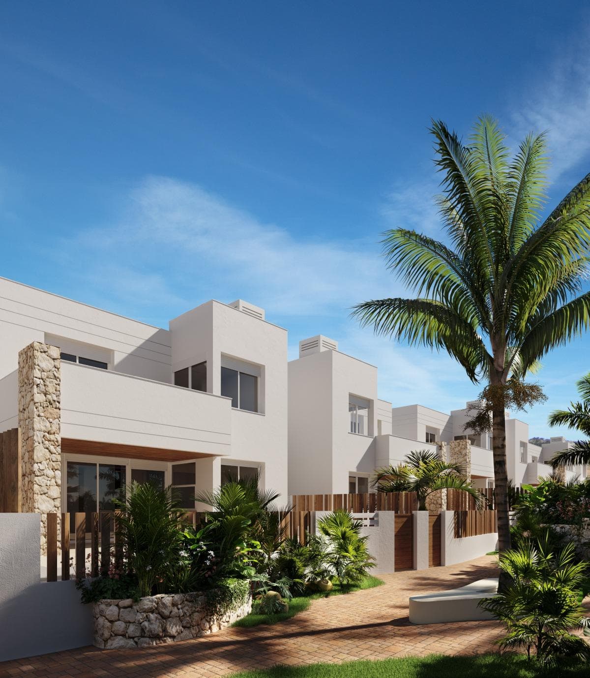 New Build Villas and Bungalows Just 250 Meters from the Beach in Mar de PulpíExclusive Residential Project with Villas and Bungalows Near the SeaDiscover an exceptional new development located just 250 meters from La Entrevista beach in Mar de Pulpí, Almería. This exclusive residential complex offers two distinct living options: 10 independent villas and 8 bungalows, each designed to offer spacious interiors and high-quality outdoor areas.Located in one of the most peaceful and scenic areas of the Costa de Almería, this project is ideal for those seeking a modern and comfortable home close to the sea, surrounded by natural beauty and essential amenities.Luxury Villas with Basement Garages and Private TerracesThe villas feature three spacious bedrooms, each with its own en-suite bathroom. On the ground floor, you'll find a generous bedroom, while the upper level includes two more bedrooms with access to private terraces. The basement garage, directly connected to the villa, offers space for at least two vehicles and bicycles, with natural lighting and ventilation, plus generous storage space.Stylish Bungalows with Private Gardens or SolariumsChoose between ground-floor bungalows with private gardens or top-floor options with private solariums. Each bungalow includes two bedrooms, two bathrooms, and a private pool or jacuzzi. They also come with elevators, enhancing accessibility and comfort.The master bedrooms include walk-in closets and large fitted wardrobes, while expansive terraces with bar areas make entertaining and relaxing a joy.Comfort, Style, and Premium FeaturesAll homes in the development are equipped with:Double-glazed windows with solar protection and thermal breakElectric underfloor heating in all bathroomsAir conditioning (hot and cold)Motorized shuttersModern bathrooms with suspended furniture, mirrors, and shower screensEnergy-efficient hot water production via aerothermal systemsThe residential community also features a multi-level communal pool, offering a shared space for relaxation and enjoyment.Prime Location on the Costa de AlmeríaLocated just 250 m from the sandy beach, and only 3 km from San Juan de los Terreros, residents can enjoy a range of amenities including supermarkets, restaurants, shops, and essential services.Distances to key points of interest:Beaches of La Entrevista – 0.25 kmSan Juan de los Terreros – 3 kmAguilón Golf Course – 7 kmÁguilas city centre and marina – 12 kmMurcia-Corvera Airport – 95 kmAlmería Airport – 115 kmSecure Your Dream Home by the SeaWhether you choose a villa or a bungalow, this residential development offers a perfect blend of quality, location, and lifestyle. Contact us today for more information or to arrange a viewing — your ideal coastal home awaits in Mar de Pulpí.