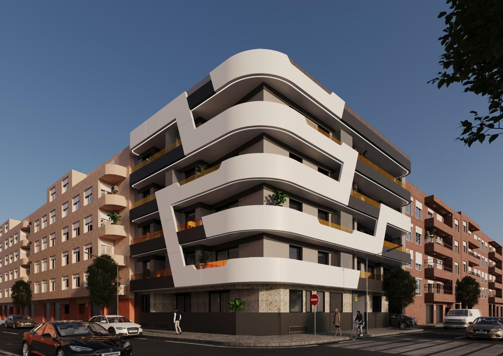 New Build Apartments in the Heart of Torrevieja Just 400 m from Playa del CuraPrime Location in Central TorreviejaThis new residential building enjoys an unbeatable location in the center of Torrevieja, only 400 m from Playa del Cura. Surrounded by shops, supermarkets, restaurants and daily services, it offers everything you need within walking distance. The area also provides access to parks, leisure zones and green areas, creating a perfect balance between urban convenience and moments of relaxation.Modern Homes With 2 and 3 BedroomsThe development offers a selection of 2 and 3 bedroom apartments, including penthouses, some of them with private solariums. Each home is designed with a contemporary style, featuring open plan layouts, large terraces and integrated American style kitchens. Bathrooms come fully equipped with furniture, shower screens and underfloor heating. The kitchens include appliances, and each apartment has preinstallation for ducted air conditioning. Optional underground parking and storage rooms are available.Resort Style Facilities for WellbeingResidents can enjoy a range of exclusive amenities. The ground floor features a fully equipped gym, ideal for daily workouts. The rooftop solarium provides a true relaxation oasis with sunbeds, a Finnish sauna and a mini pool. Both the elevator and stairs connect directly to the rooftop for maximum convenience and accessibility.Living in a Unique Natural and Coastal EnvironmentTorrevieja is known for its warm Mediterranean climate, with an average annual temperature of 20ºC, making it a perfect place to live year round. The city is famous for its natural salt lagoons and the protected Natural Park of La Mata and Torrevieja, located only 4 km from the development. Its pink and green lakes, scenic walking routes and rich biodiversity offer a healthy and inspiring lifestyle.Distances to Key Points of InterestPlaya del Cura 0.4 kmTorrevieja Marina 1 kmLa Mata Natural Park 4 kmVillamartin Golf 8 kmAlicante Airport 45 kmMurcia Airport 60 kmExperience the Mediterranean LifestyleDo not miss the opportunity to own a modern home in one of the Costa Blanca’s most desirable coastal cities. Contact us today to arrange a visit and secure your place in this exceptional new development.