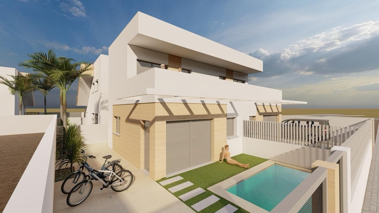 Newly built homes just 200 metres from the beach in Puerto de MazarrónExclusive coastal living on the Costa CálidaWe present a new residential development of modern homes in Puerto de Mazarrón, located just 200 metres from the beautiful Playa Negra beach. Situated in one of the most sought-after coastal areas in the Murcia region, this project offers an exceptional opportunity to enjoy Mediterranean living close to the sea, essential amenities and the natural environment.Puerto de Mazarrón is known for its stunning beaches, crystal-clear waters, charming marina and relaxed atmosphere. With excellent amenities, outdoor leisure options and a warm climate all year round, it is an ideal destination for both living and holidaying.Modern design and functional layoutsThis exclusive development consists of only 10 homes, of which 2 semi-detached houses are still available, each with 2 bedrooms and 2 bathrooms. The house, distributed over 2 floors, has a living room-kitchen on the ground floor, along with a bedroom and a bathroom, with access to the private terrace with parking area and the possibility of installing a private swimming pool at an extra cost. Stairs lead to the upper floor where the master bedroom with ensuite bathroom is located, with access to a 16 m2 open terrace where you can sunbathe and enjoy wonderful sea views.The homes are designed to make the most of natural light, with open-plan spaces, large windows and top-quality finishes.High-quality specificationsEach property includes:Reinforced entrance door.Pre-installation for ducted air conditioning.Bathrooms with shower screens.Hot water by aerothermal energy.Electric shutters in bedrooms.Aluminium exterior carpentry with thermal break and double glazing.This residential community offers a safe, family-friendly and established environment, within walking distance of supermarkets, schools, medical services, parks and the beach.Prime location in Puerto de MazarrónDistances to key points of interestPlaya Negra 0.2 kmMazarrón marina 2 kmMazarrón Park shopping centre 5 kmCartagena 35 kmMurcia city 70 kmMurcia Corvera Airport 45 kmCamposol and Hacienda del Álamo golf courses 25-35 kmEnjoy water sports, hiking and cycling in the nearby Sierra de las Moreras mountains and discover the best of the Costa Cálida lifestyle.Make the Mediterranean your homeDon't miss the opportunity to purchase a newly built property just steps from the beach in Puerto de Mazarrón. Contact us today to find out about availability, details and to arrange a viewing.