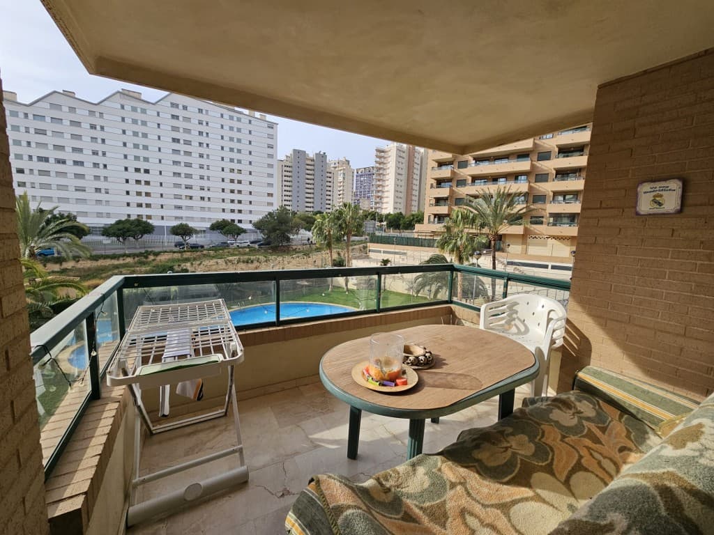 Bright 2-Bed Corner Apartment with Terrace & Pool. This bright and spacious corner apartment is located on the 3rd floor of a quiet, well-maintained residential complex. It features 2 bedrooms, 2 full bathrooms, a separate kitchen, and a large open terrace with clear, unobstructed views.The terrace has been partially enclosed and is prepared to be converted into a third bedroom, offering great flexibility for growing families or guests.Located in a private urbanization with swimming pool, tennis court, and green areas, the property is ideal for both year-round living or as a holiday home.An underground parking space is available optionally (not included in the price).&128205;Price without garage: 205,000 &127968; 3rd Floor | Corner Unit | Bright & Airy &128719;&65039; 2 Bedrooms (with potential for 3) &128705; 2 Bathrooms &127749; Open Views | Sunny Terrace &127946; Community Pool | &127934; Tennis Court &128663; Optional GarageDon't miss this opportunity to live in a peaceful setting with all amenities at your doorstep!