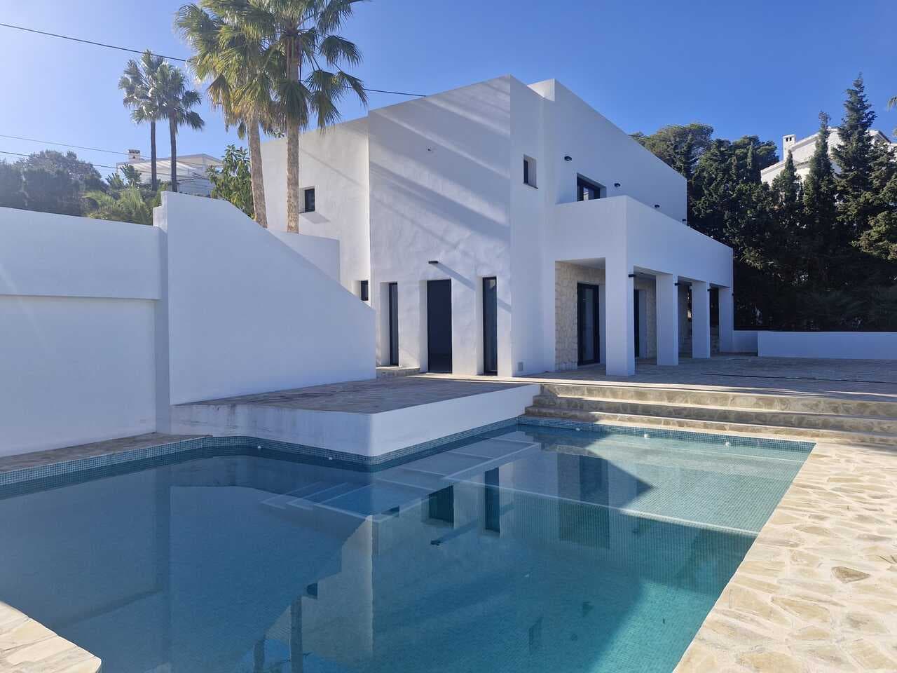 Nestled in the charming Costa Nova, this exquisitely reformed two-level villa combines contemporary elegance with a pristine, tasteful finish. The moment you step inside, you’ll be greeted by a serene atmosphere, perfectly crafted to offer comfort and style.Immaculately designed and ready to move in, this villa boasts a sleek modern aesthetic, complete with a sparkling new swimming pool that invites relaxation and enjoyment. The panoramic views of the surrounding landscape are nothing short of breathtaking, providing a tranquil backdrop to your daily life.On the ground floor, a spacious lounge and inviting terrace create an ideal setting for both intimate gatherings and serene moments of solitude. The elegant dining room flows seamlessly from the living space, offering the perfect environment for memorable meals with loved ones.Upstairs, the villa reveals four generously sized bedrooms and three beautifully appointed bathrooms, providing ample space and privacy for every member of the family.This exceptional property is a true gem, offering not only a luxurious lifestyle but also universal appeal—truly a must-see for anyone seeking the perfect blend of modern sophistication and timeless charm.