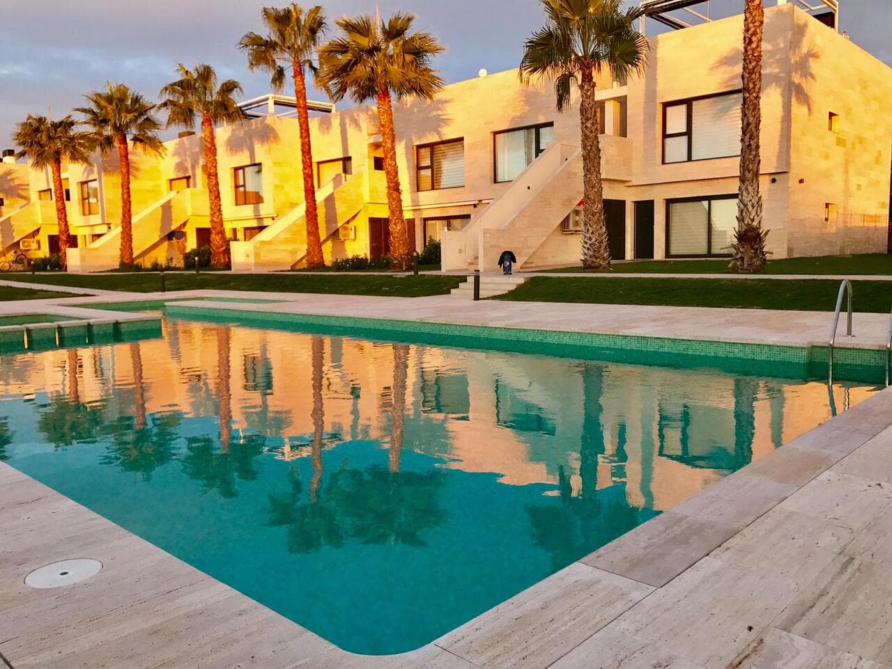 This beautiful penthouse apartment situated in a select gated community of Lo Romero Golf, is offered in excellent condition throughout with stunning views of the countryside and distant sea views.  The property is situated just a short 5 minute drive from a variety of shops and local amenities in Pilar de la Horadada and only around 15 minutes drive to the lovely beaches of the Costa Blanca.This lovely property has 2 double bedrooms, a family bathroom as well as ensuite to the master bedroom. Open plan living area leading to a modern fitted kitchen.  There is a small storage room,  and a very spacious roof solarium, with fabulous 360 views of the surrounding area.  There is private parking , and an inviting communal swimming pool and gardens. The property is offered fully furnished and in excellent condition.Contact our team for soonest viewing!