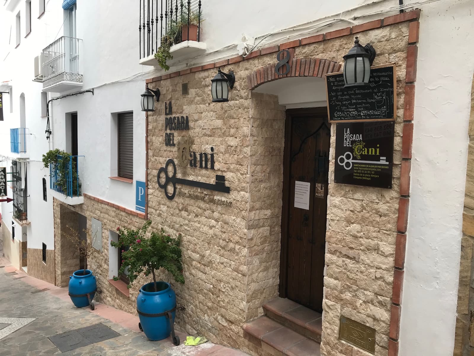 La Posada del Cani offers a fantastic opportunity for anyone wishing to have a B&B or rental business in the charming Andalucian “pueblo blanco” of Cómpeta.This well-appointed residence has been recently renovated to an extremely high standard and provides 8 individually designed suites, a large family apartment, laundry room and a central guest sitting room with bar & catering facilities.Accommodation consists of: three double rooms with large en suite shower rooms, one honeymoon suite with corner bath & WC, two rooms with double & single beds with en suite shower rooms, a triple bedded room and a single suite, both with en suite shower rooms. The apartment has two double & two single beds, a living/dining area and equipped with a fridge & microwave.The current proprietors have created an ideal welcoming environment to offer guests every comfort during their stay with the sleek & stylish interior in fresh & calming colours throughout. Each suite has been equipped with quality furniture & fittings, including sound-proof double-glazed thermal system windows, TV´s, automatic air conditioning/heating units, large walk-in rain showers, solar heated water and Wi Fi throughout the property.The central living area with comfortable seating, has a bar, microwave & coffee making facilities. Steps lead up to a relaxation sun terrace and then onto a further terrace with pre-installation for a Jacuzzi, all designed to make optimal use of the superb south-facing views that capture the roof tops of the village, towards the countryside & to the sparkling Mediterranean.The friendly & popular village of Cómpeta sits to the edge of the Natural Park, which incorporates the stunning Tejeda & Almijara mountain ranges and is easily accessible for walkers and nature lovers. It is an approximate 25 minute drive to the coast and under 1 hour to Malaga International airport and has a good bus service to all areas.Its strategic location, set in a side street close to Plaza Almijara, Cómpeta´s vibrant main square with its array of tapas bars, restaurants & shops makes this a very desirable property and an internal viewing is essential to fully appreciate the potential of this unique business opportunity.