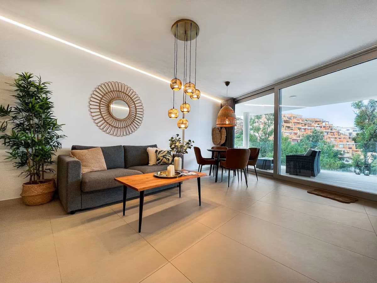 Luxury Apartment in CarvajalDiscover modern beachfront living in this stylish 2-bedroom, 2-bathroom apartment located in The Wave — one of most iconic and exclusive developments. Just a few steps from Carvajal Beach and the prestigious Higuerón Beach Club, this recently built home offers contemporary design, comfort, and sea views.Property HighlightsBright open-plan living area with floor-to-ceiling windows and access to a spacious terrace with sea viewsFully equipped modern kitchen with high-end appliances and elegant finishesMaster bedroom with en-suite bathroom and built-in wardrobesAir conditioning throughoutPrivate underground parking space and storage room includedValid tourist licence, ideal for investors seeking strong rental potentialInfinity pool overlooking the MediterraneanPrime LocationLocated next to Carvajal Beach, within walking distance of beachfront restaurants, cafés, and shops. Only 2 minutes’ walk from Carvajal train station, offering a direct connection to Málaga Airport and the city centre in under 30 minutes.A rare opportunity to own a luxury beachfront apartment in one of the Costa del Sol’s most desirable developments — perfect as a permanent home, holiday retreat, or investment property.Contact us today for more information or to arrange a viewing.