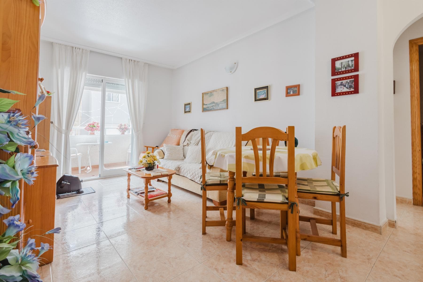 Long live the Costa Blanca! Third floor apartment with swimming pool just 400 metres from Acequión Beach €124.900Discover this cosy apartment located on the third floor, just 460 metres from Acequión Beach, in the vibrant city of Torrevieja. With an unbeatable price of €124. 900, this property is ideal as a primary residence, second home or holiday rental investment.Built in 2002, the property offers approximately 63m² of floor space, distributed in a functional manner. It has 2 bright bedrooms, 1 full bathroom, a separate kitchen with laundry room, and a spacious living-dining room that opens onto a private terrace of about 5m², perfect for enjoying the Mediterranean climate. The development has a communal swimming pool, ideal for cooling off in the warmer months.The location is simply unbeatable. Surrounded by all essential services supermarkets, pharmacies, restaurants, bars, shopping centres, and with excellent public transport links. It is also only 40 minutes from Alicante Airport, making it a practical option for frequent travellers.Torrevieja is one of the most sought-after destinations on the Costa Blanca, known for its excellent quality of life, more than 320 days of sunshine a year, and a range of tourist and cultural attractions to suit all tastes. Just a few minutes away, you can visit the Paseo Marítimo, the Salinas de Torrevieja (with its famous pink lagoon), the Lagunas de La Mata Natural Park, and the Aquópolis, among other attractions.The nearby beaches, such as Playa del Cura, Los Náufragos, La Mata, and Los Locos, offer fine sand, calm waters, and all the necessary amenities to enjoy the sea with your family.Don´t miss this unique opportunity to live or invest in one of the most attractive locations in the Mediterranean.IBI €192.72COMMUNITY €78 QUARTERLYContact us today and make your dream come true on the Costa Blanca!