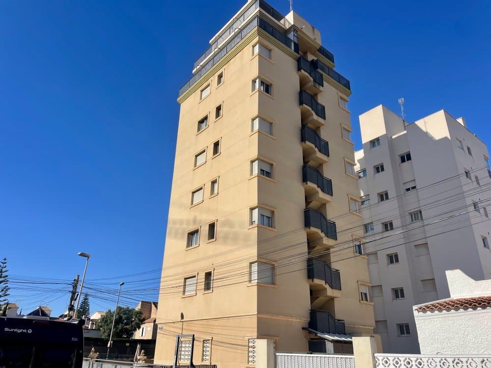 Located in the popular residential area of Nueva Torrevieja on the beautiful Costa Blanca, this well-presented studio apartment offers a comfortable and practical living space, ideal as a holiday home, rental investment, or permanent residence.The property has a total built area of 52 m², with 47 m² of usable living space, thoughtfully distributed to maximise comfort and functionality. The interior includes one bedroom area, a modern bathroom, and a bright open living space that creates a welcoming and relaxed atmosphere.One of the highlights of the property is the private south-facing balcony, which allows plenty of natural light to enter the apartment throughout the day and provides the perfect spot to enjoy the Mediterranean climate.The apartment is in good conditions and was built in 2009. It features built-in wardrobes, offering convenient storage while keeping the living area spacious and uncluttered. The interior of the property has been adapted for people with reduced mobility, making it more accessible and practical.Situated on the second floor of an exterior apartment building, the property benefits from lift access, ensuring easy entry to the apartment.For added comfort, the apartment is equipped with air conditioning, allowing you to maintain a pleasant temperature throughout the year, both during the warm summer months and the cooler winter season.Nueva Torrevieja is a well-established and convenient area, close to shops, restaurants, local services and just a short distance from the beaches of Torrevieja, making this property an excellent opportunity to enjoy the relaxed Mediterranean lifestyle on the Costa Blanca.This charming studio apartment combines comfort, accessibility and a great location, making it a fantastic option for those looking for a property by the sea.