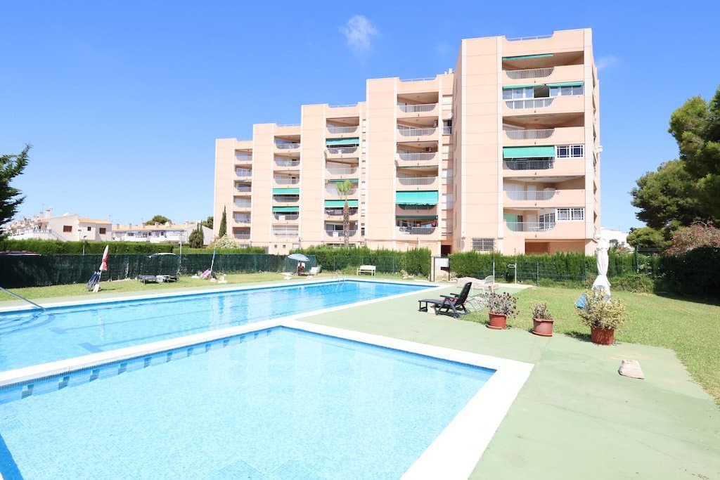 Exclusive second-floor apartment with lift access, located in the highly sought-after area of La Zenia, on the seaside, one of the most desirable locations on the Costa Blanca.The property offers 98 m² of living space and a total built area of 106 m², and has been fully refurbished to a modern and functional standard, ready to move into. Its south-facing orientation ensures excellent natural light throughout the day, creating a bright and welcoming atmosphere.The apartment features three spacious bedrooms, all with good ventilation and natural light, and two fully fitted bathrooms, one of which is en-suite, providing both comfort and privacy. The kitchen is large and independent, ideal for everyday living, and is complemented by a generous living-dining area that opens onto a balcony and a large terrace, perfect for enjoying the Mediterranean climate.The property benefits from pleasant views over the communal swimming pool and the sea, adding significant appeal and value.Located just a short walk from the well-known beaches of La Zenia, famous for their fine sand and crystal-clear waters, this apartment offers an exceptional coastal lifestyle. The area boasts a wide range of amenities, including restaurants, shops, and leisure facilities, as well as excellent transport links.An ideal opportunity as a permanent residence, holiday home, or investment property!!IBI: €315Community fees: €90/month